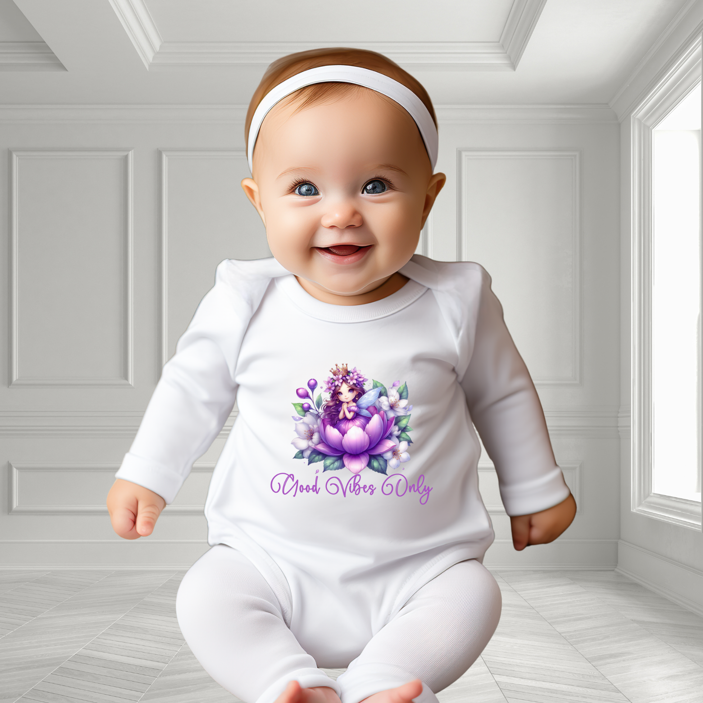 Good Vibes Only Infant Long Sleeve Onesie