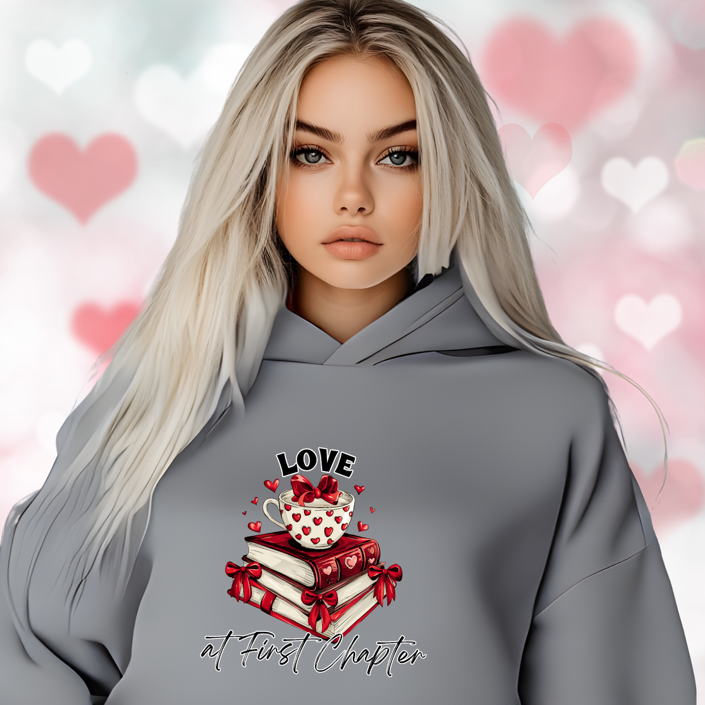 Love At First Chapter Crop Hoodie