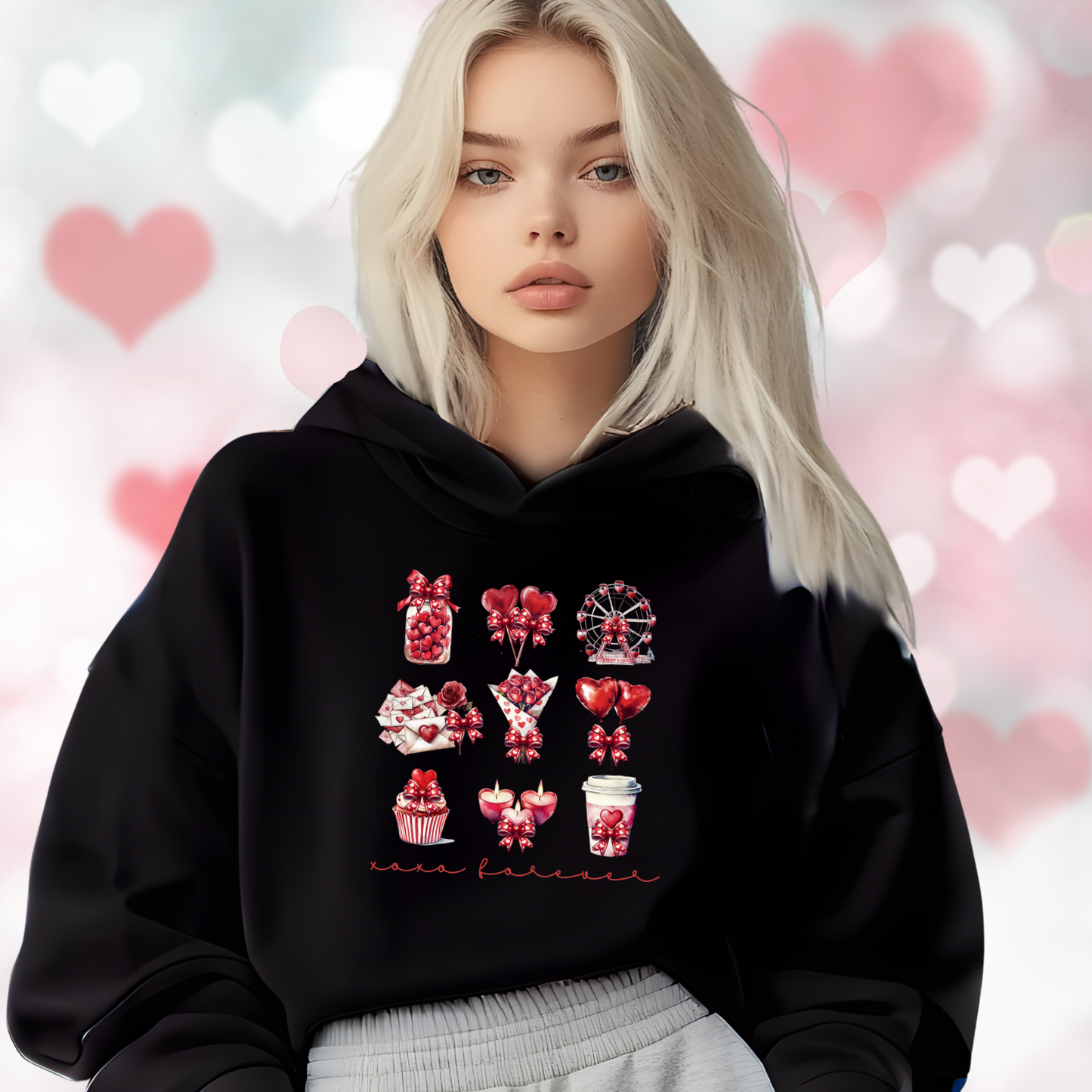 XO Forever Crop Hoodie