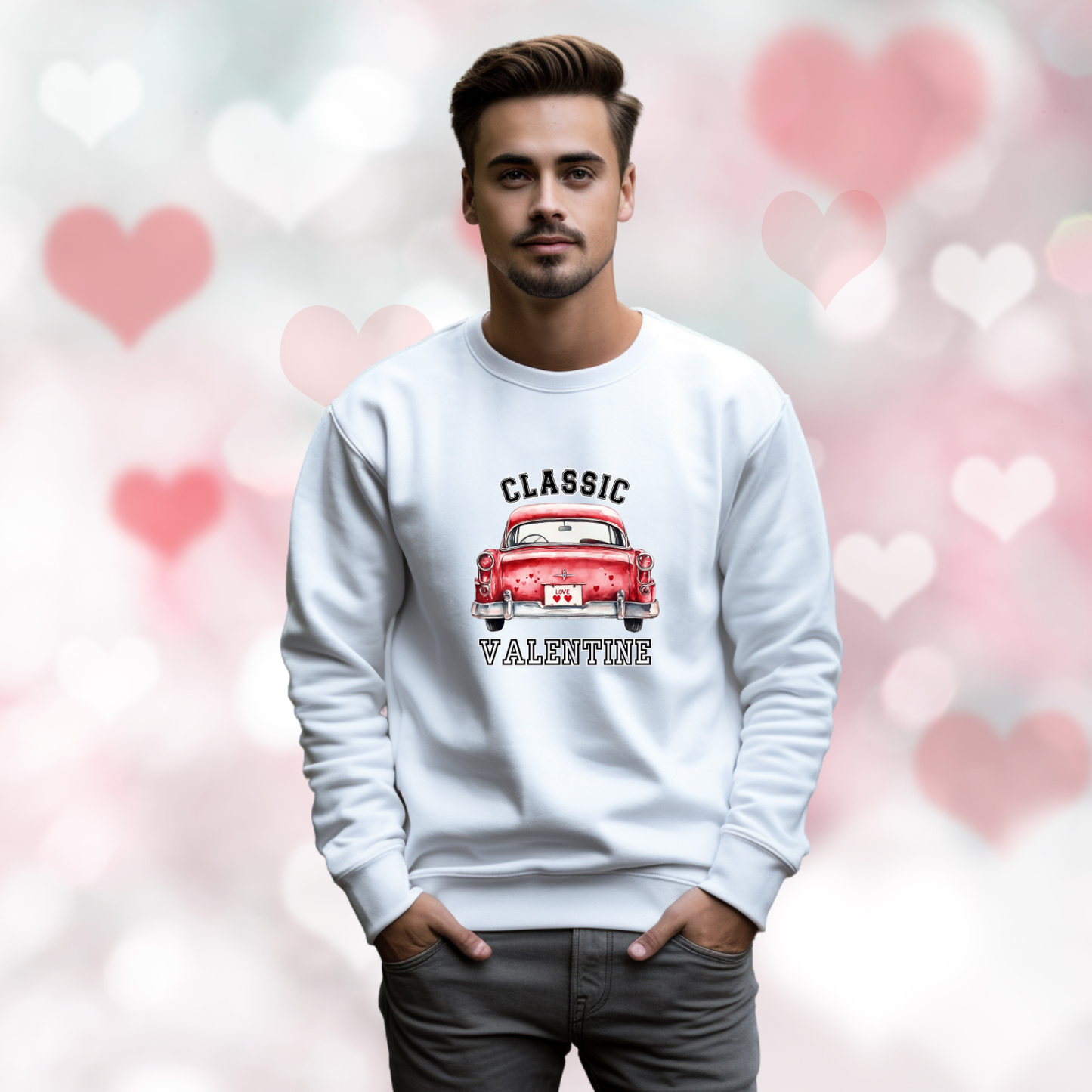 Classic Valentine Crewneck Sweatshirt