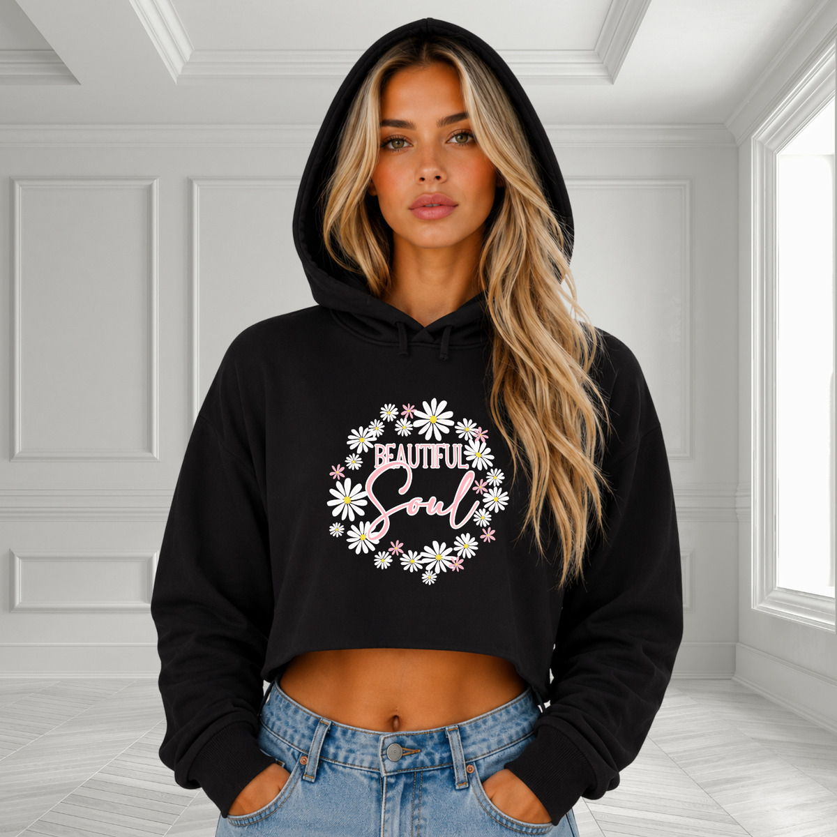 Beautiful Soul Crop Hoodie