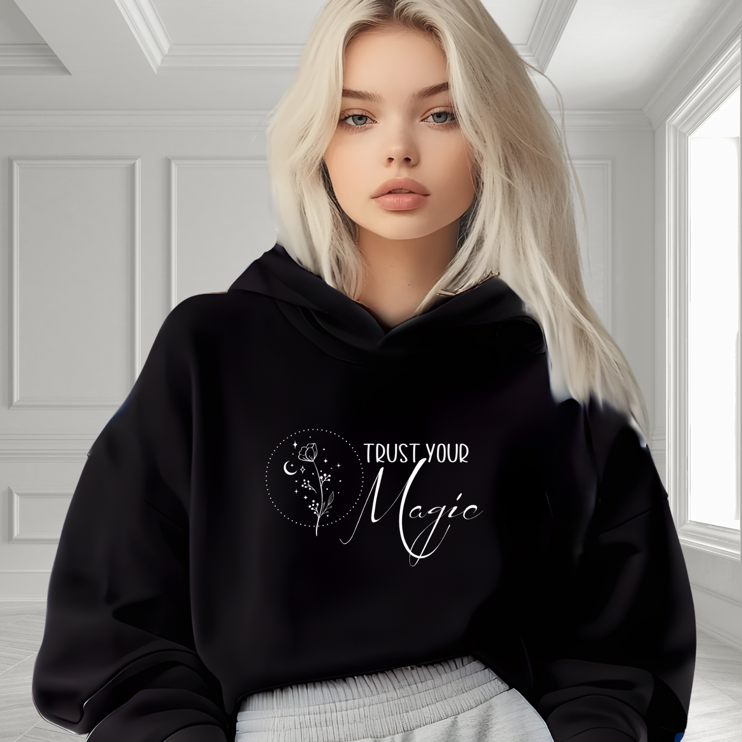 Trust Your Magic Crop Hoodie