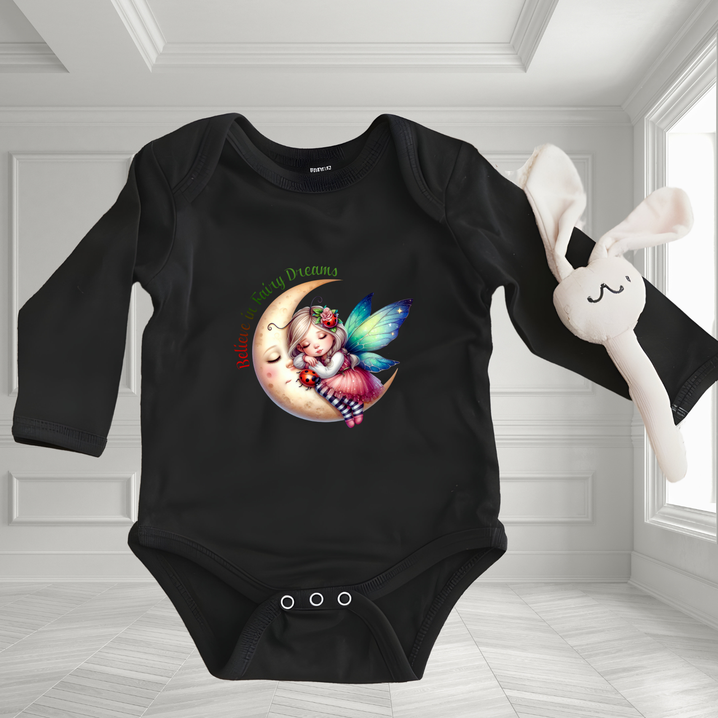 Believe In Fairy Dreams Infant Long Sleeve Onesie