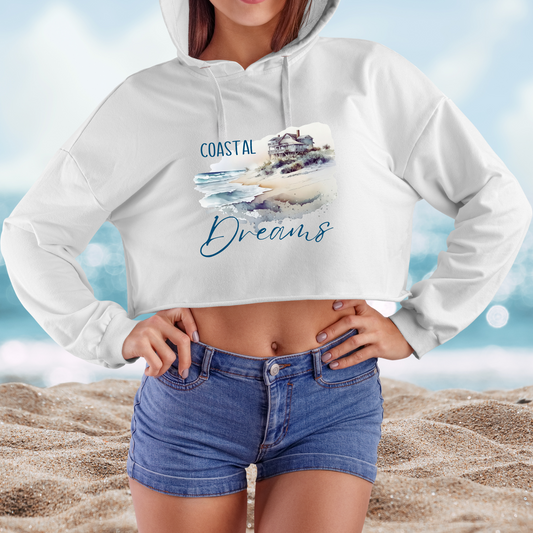 Coastal Dreams Crop Hoodie