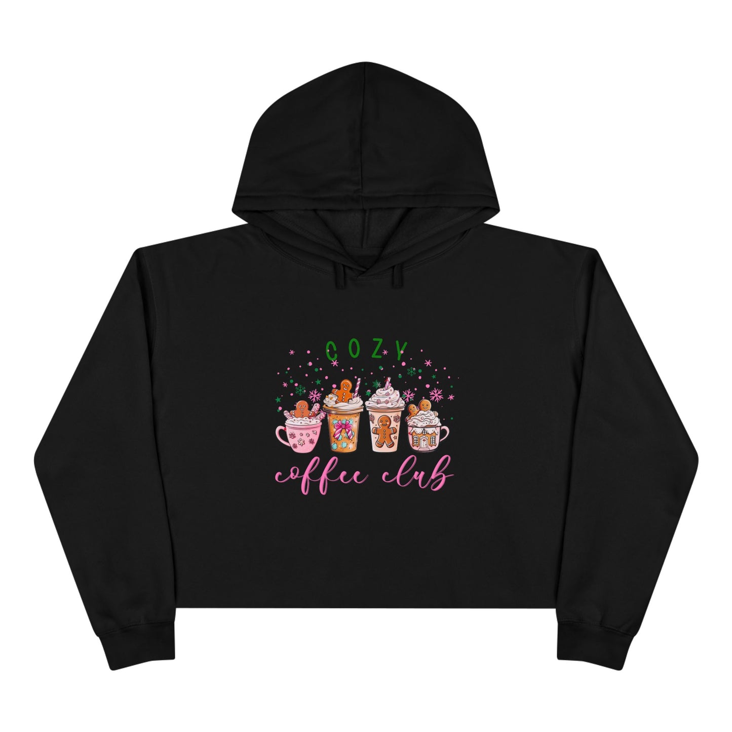 Cozy Coffee Club Crop Hoodie
