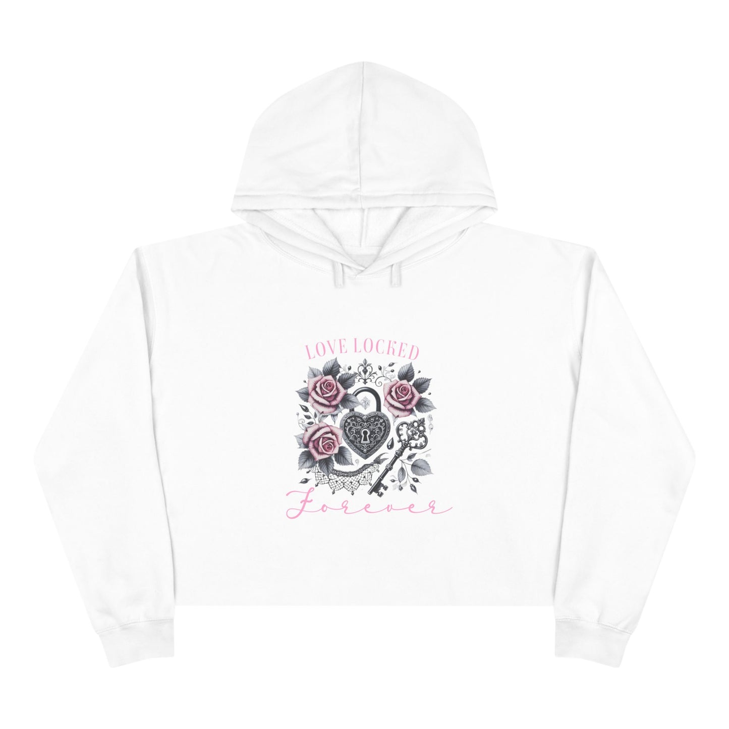 Love Locked Forever Crop Hoodie