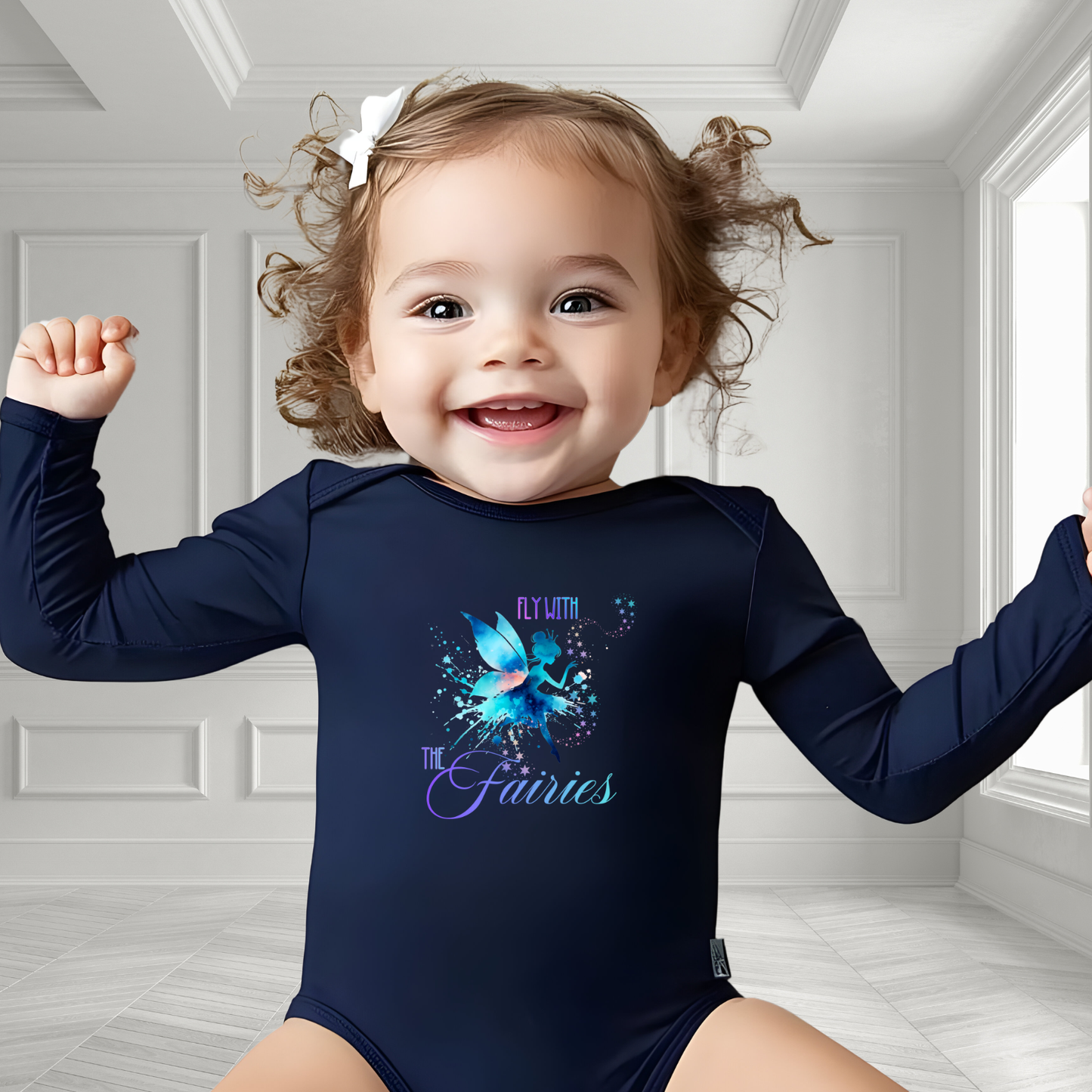 Fly With The Fairies Infant Long Sleeve Onesie