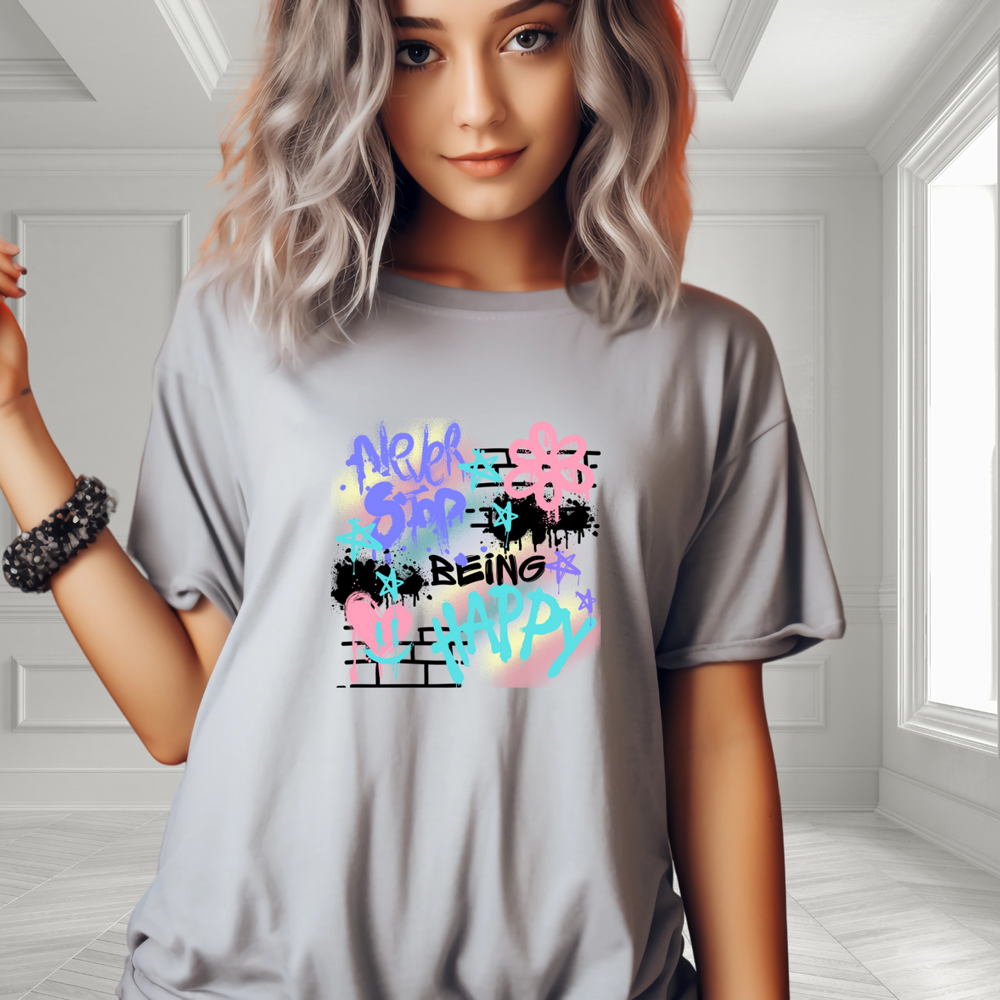 Never Stop Being Happy T-Shirt