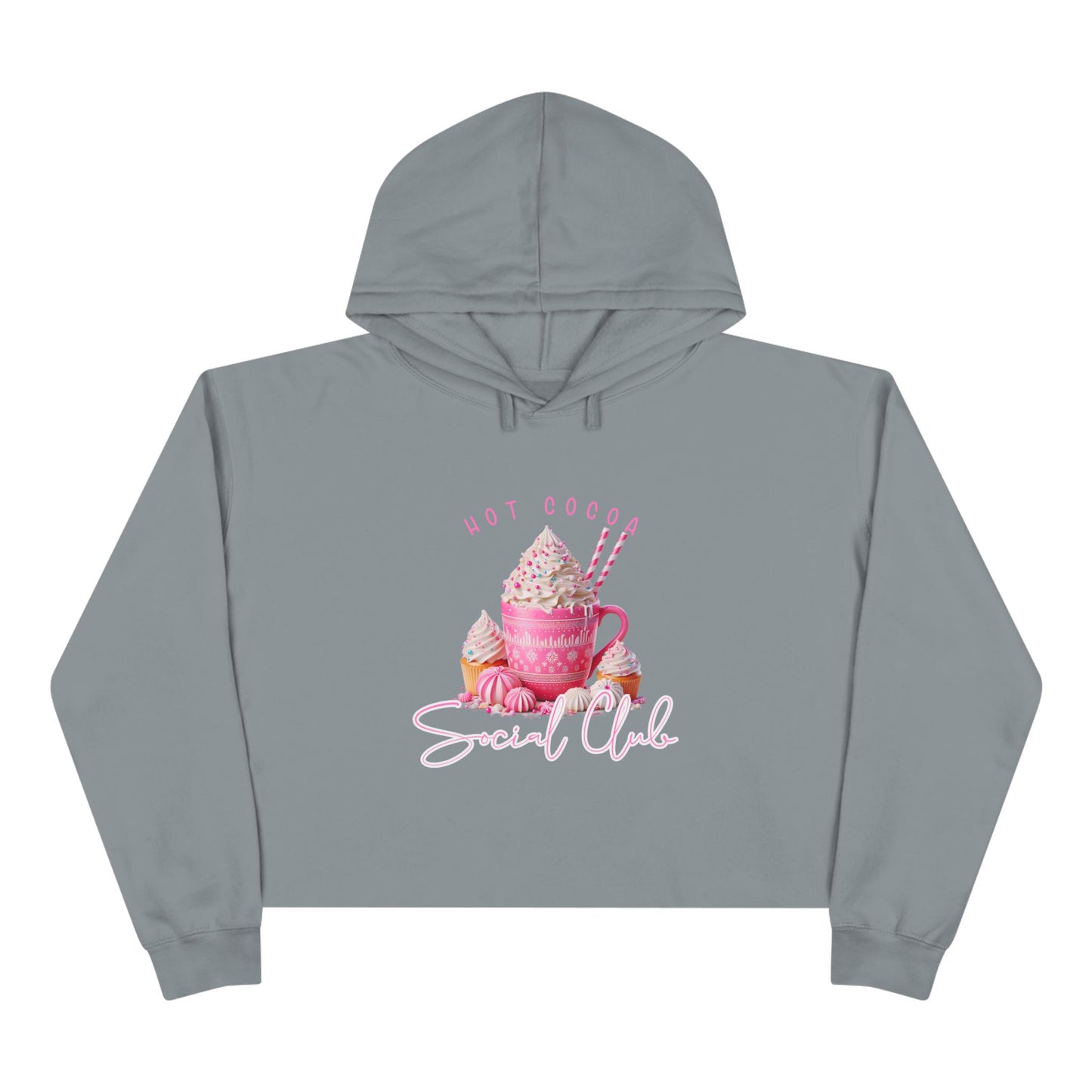 Hot Cocoa Social Club Crop Hoodie