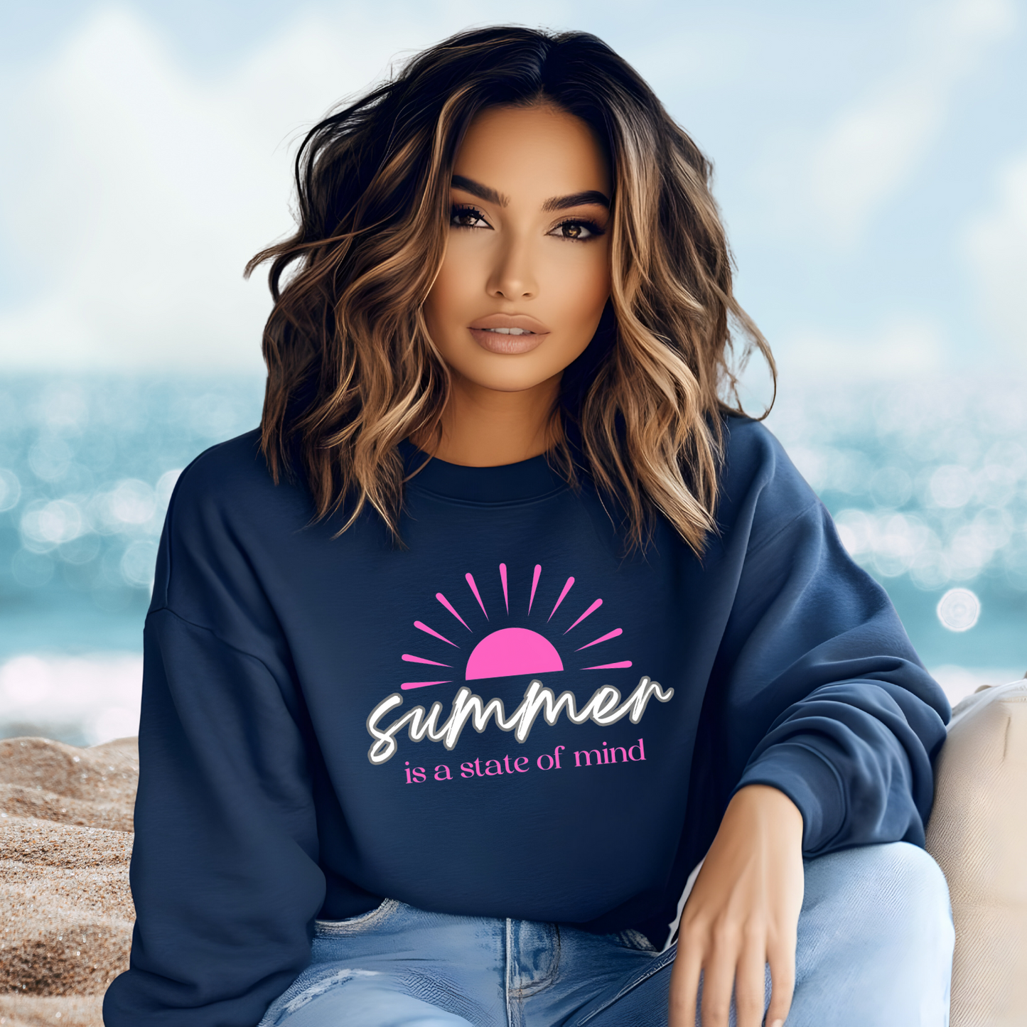 Summer Is A State Of Mind Crewneck Sweatshirt