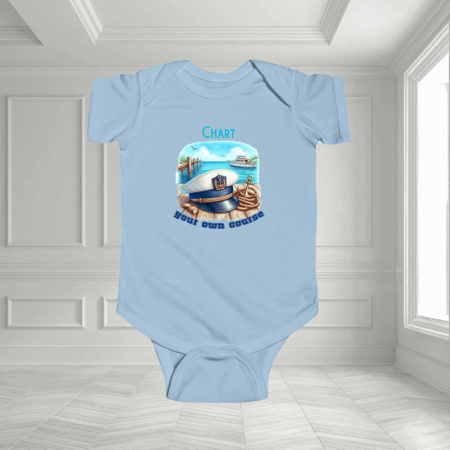 Chart Your Own Course Infant Short Sleeve Onesie