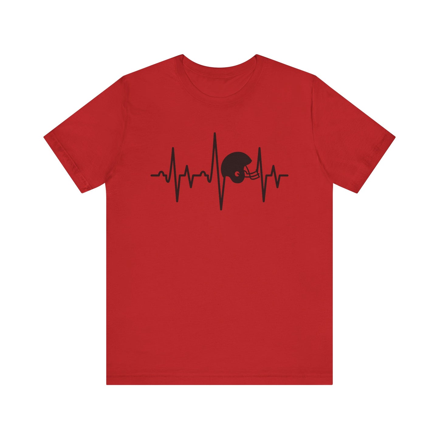 Football Helmet Heartbeat T-Shirt