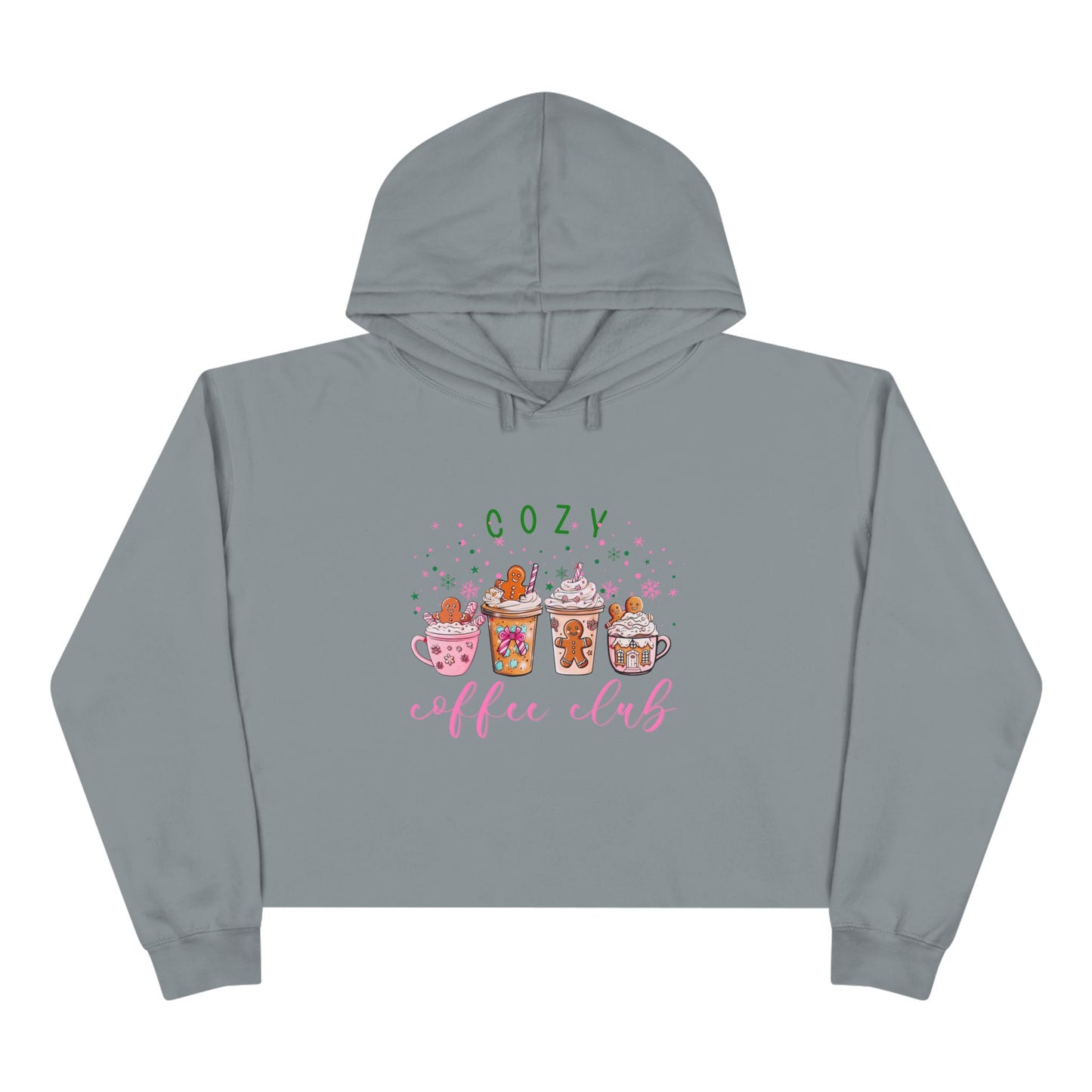Cozy Coffee Club Crop Hoodie