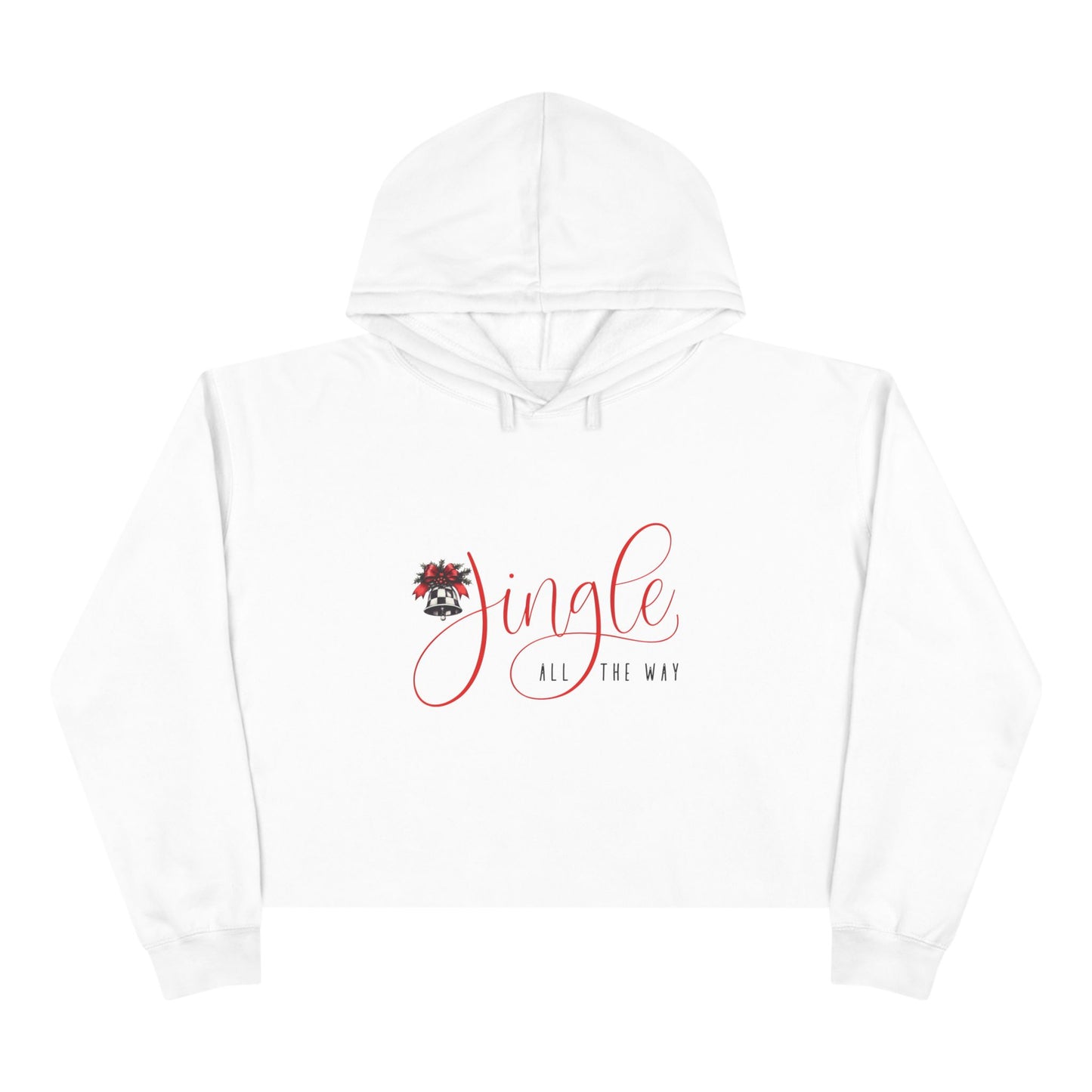 Jingle All The Way Crop Hoodie
