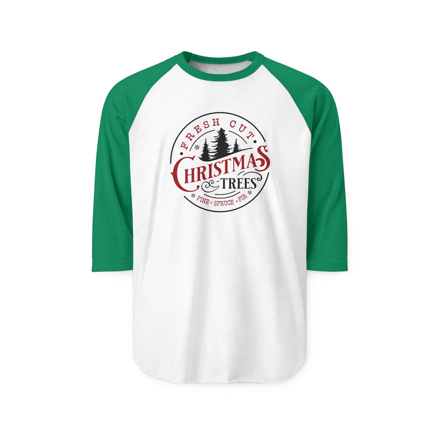 Fresh Cut Christmas Trees Baseball Tee