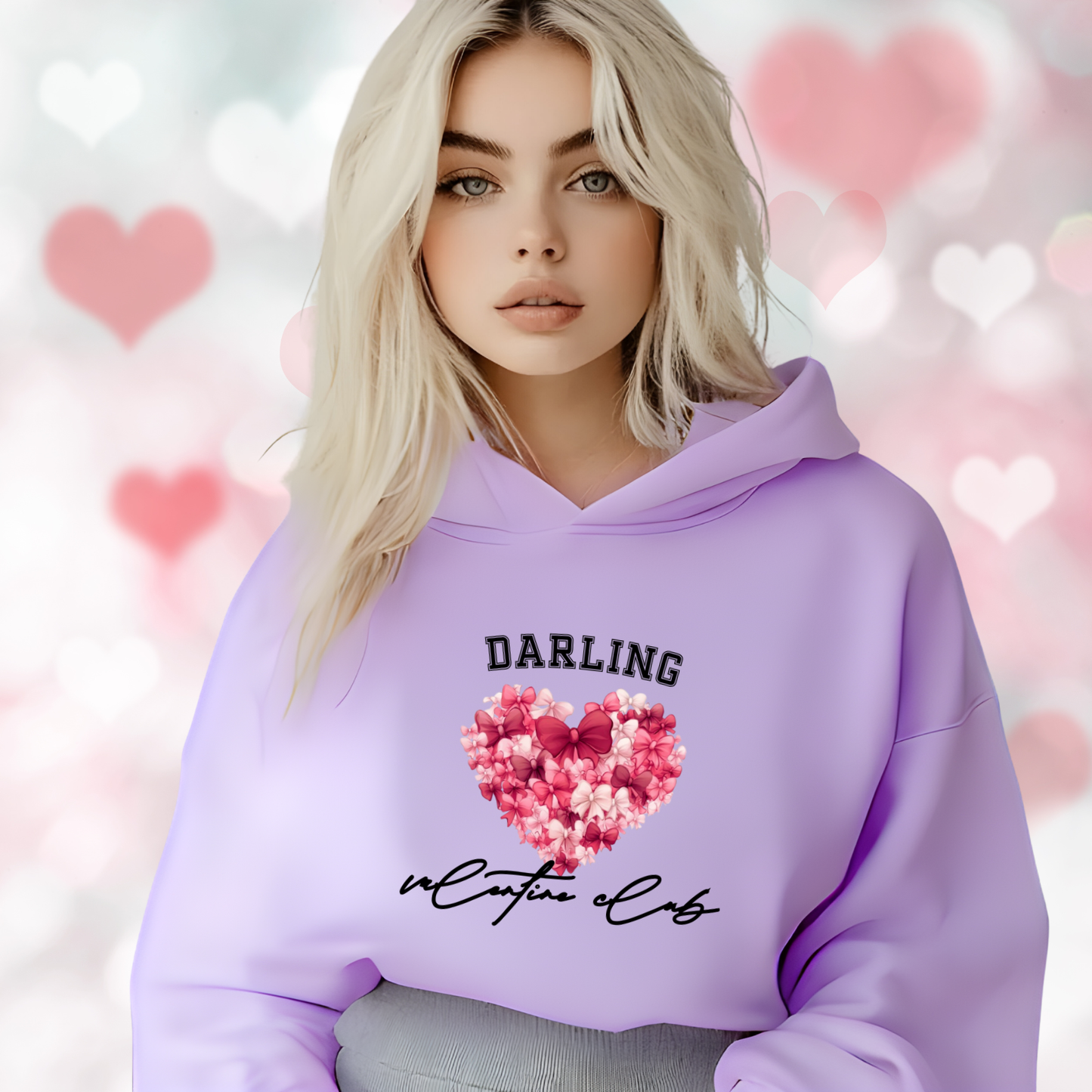 Darling Valentine Club Crop Hoodie