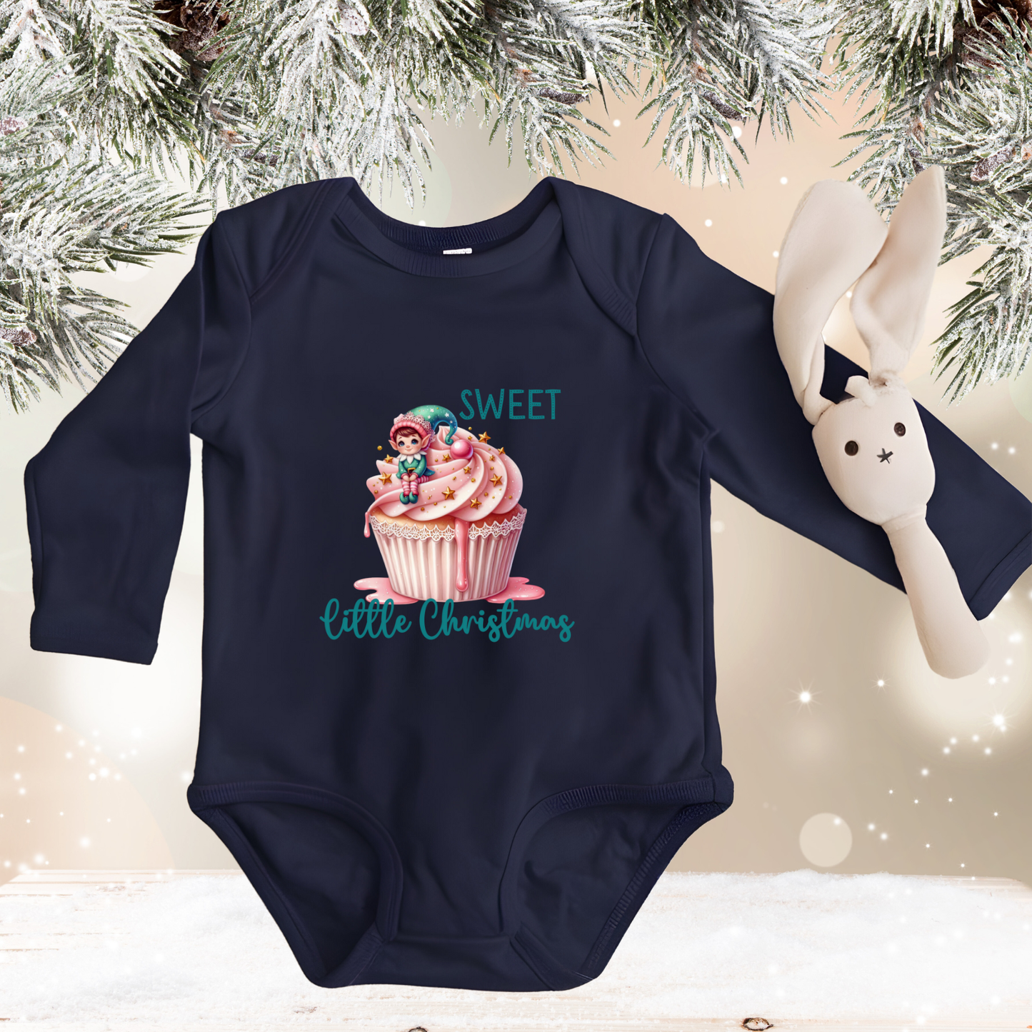 Sweet Little Christmas Infant Long Sleeve Onesie