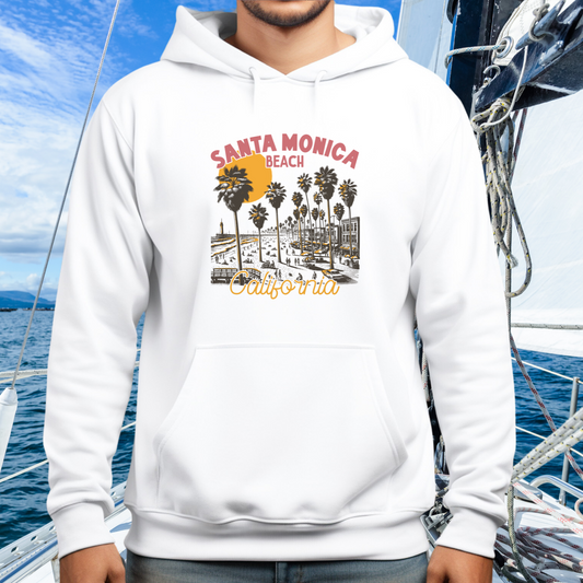 Santa Monica Beach Pullover Hoodie