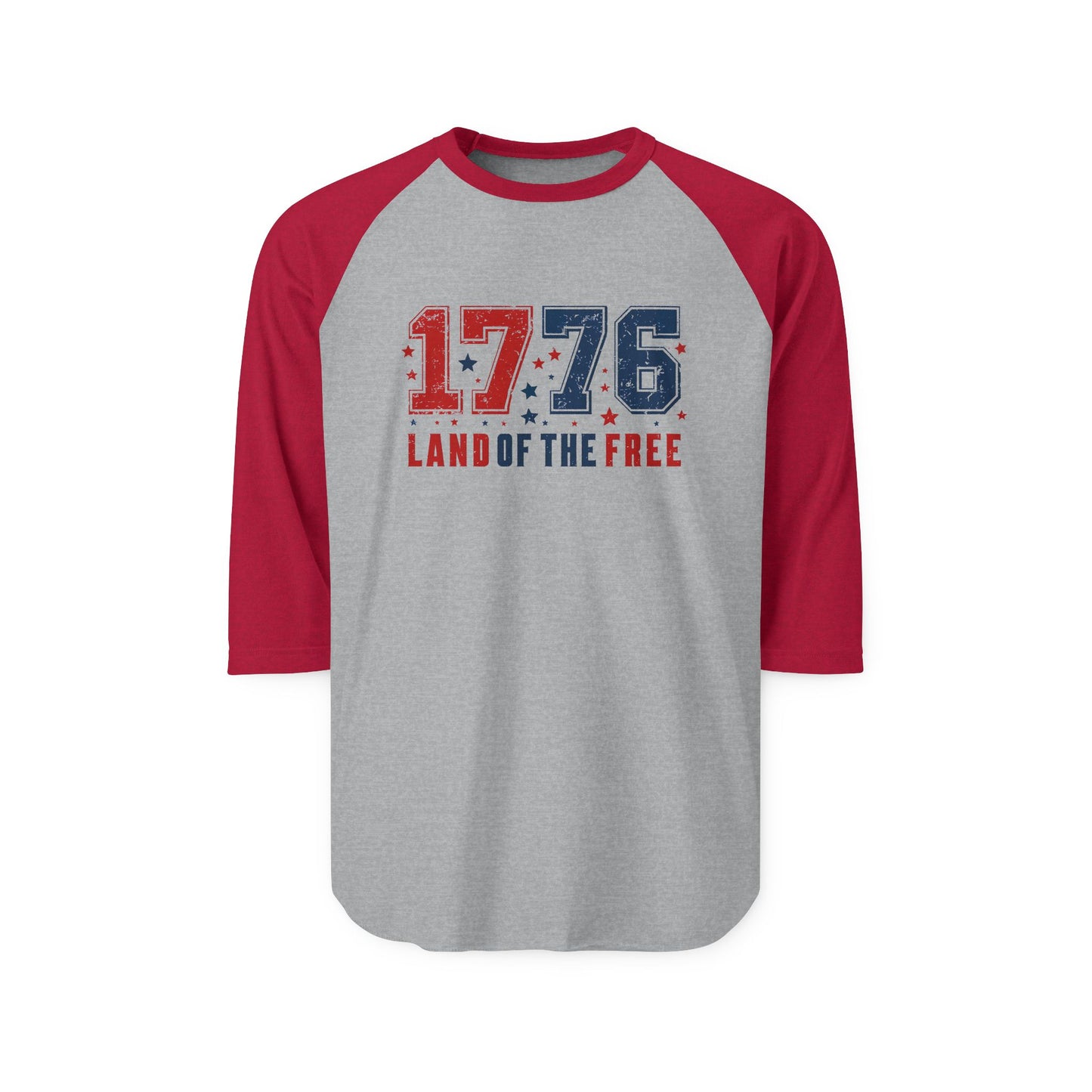 Land of The Free Baseball Tee