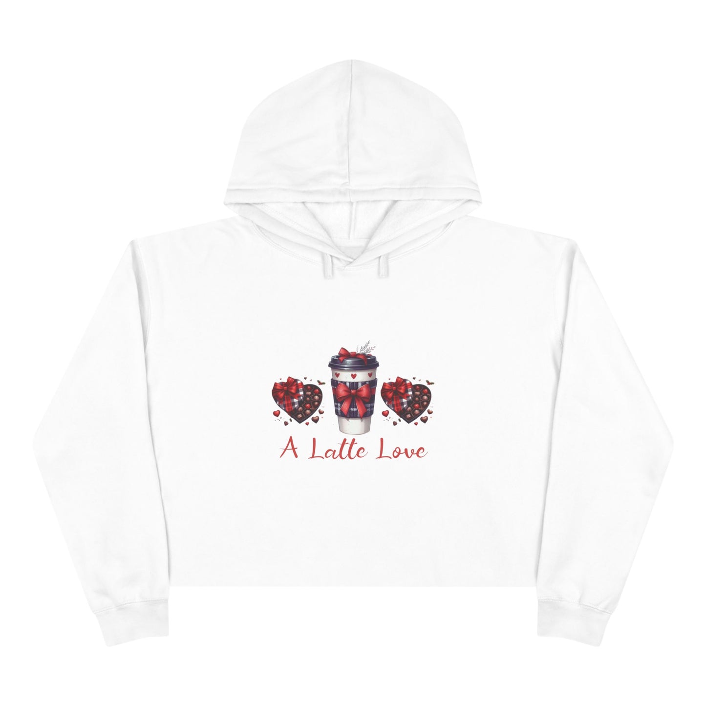 A Latte Love Crop Hoodie