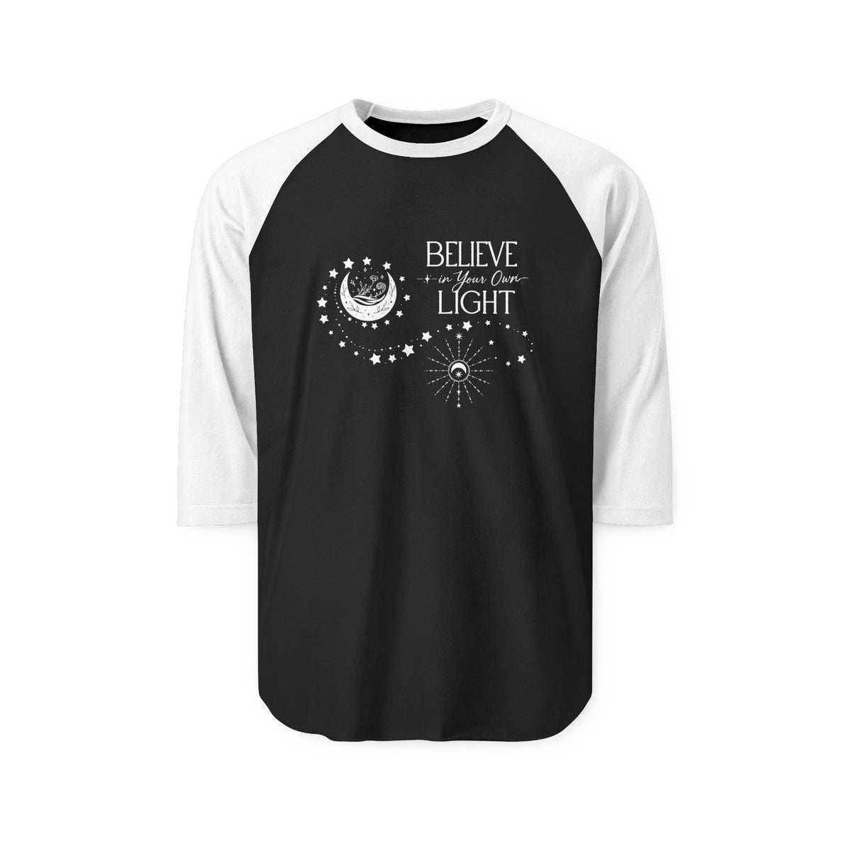 Believe In Your Own Light Baseball Tee