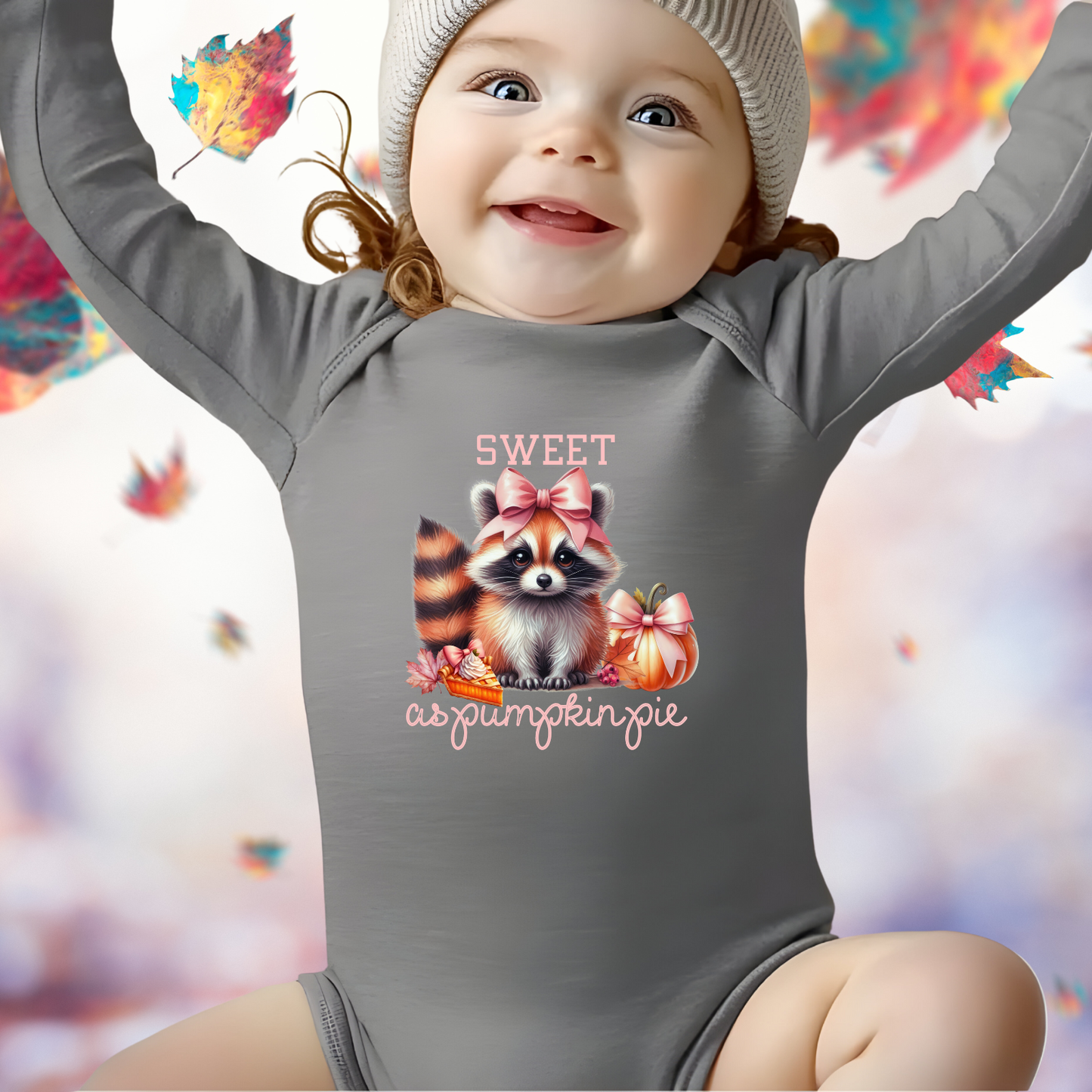 Sweet As Pumpkin Pie Infant Long Sleeve Onesie