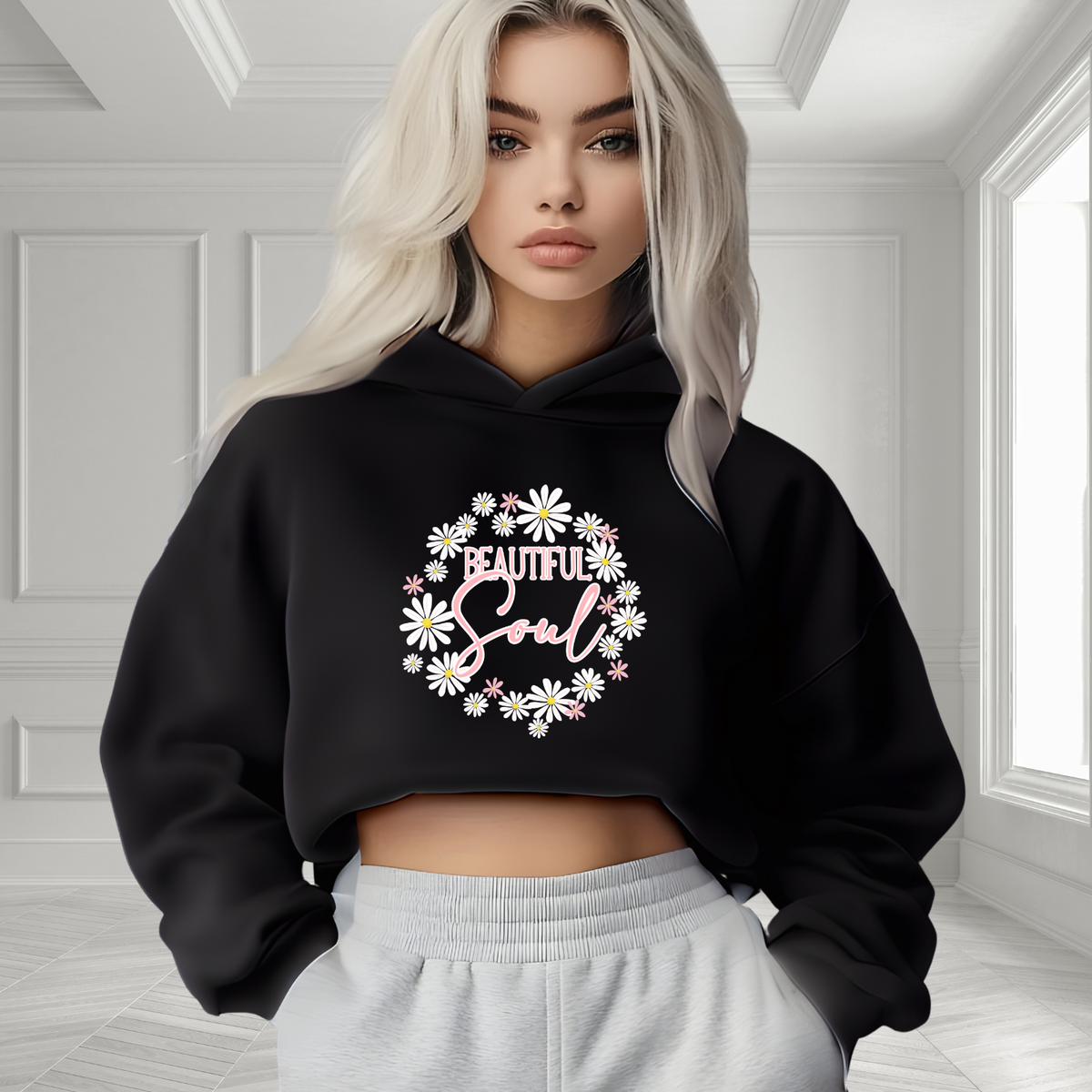 Beautiful Soul Crop Hoodie