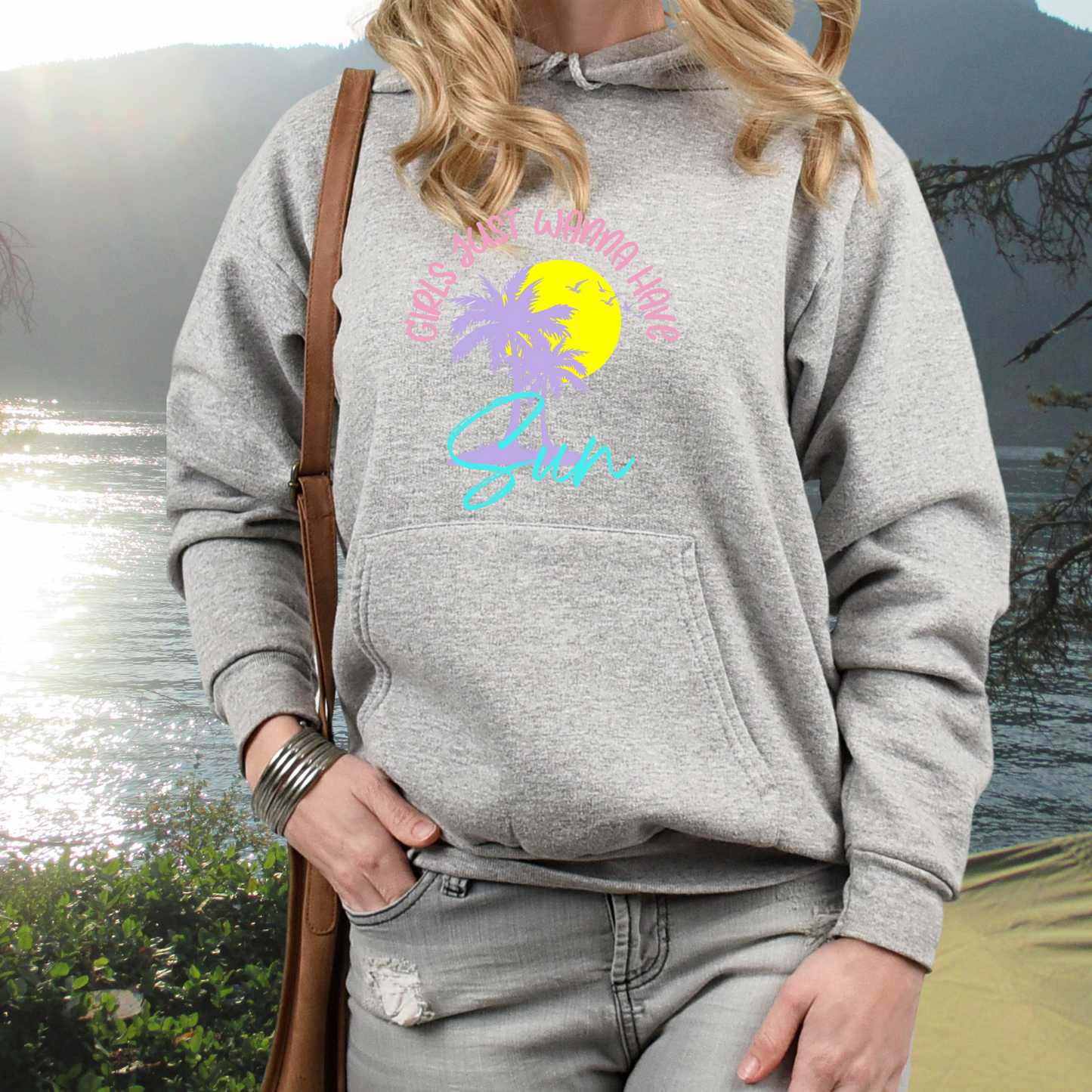 Girls Just Wanna Have Sun Pullover Hoodie