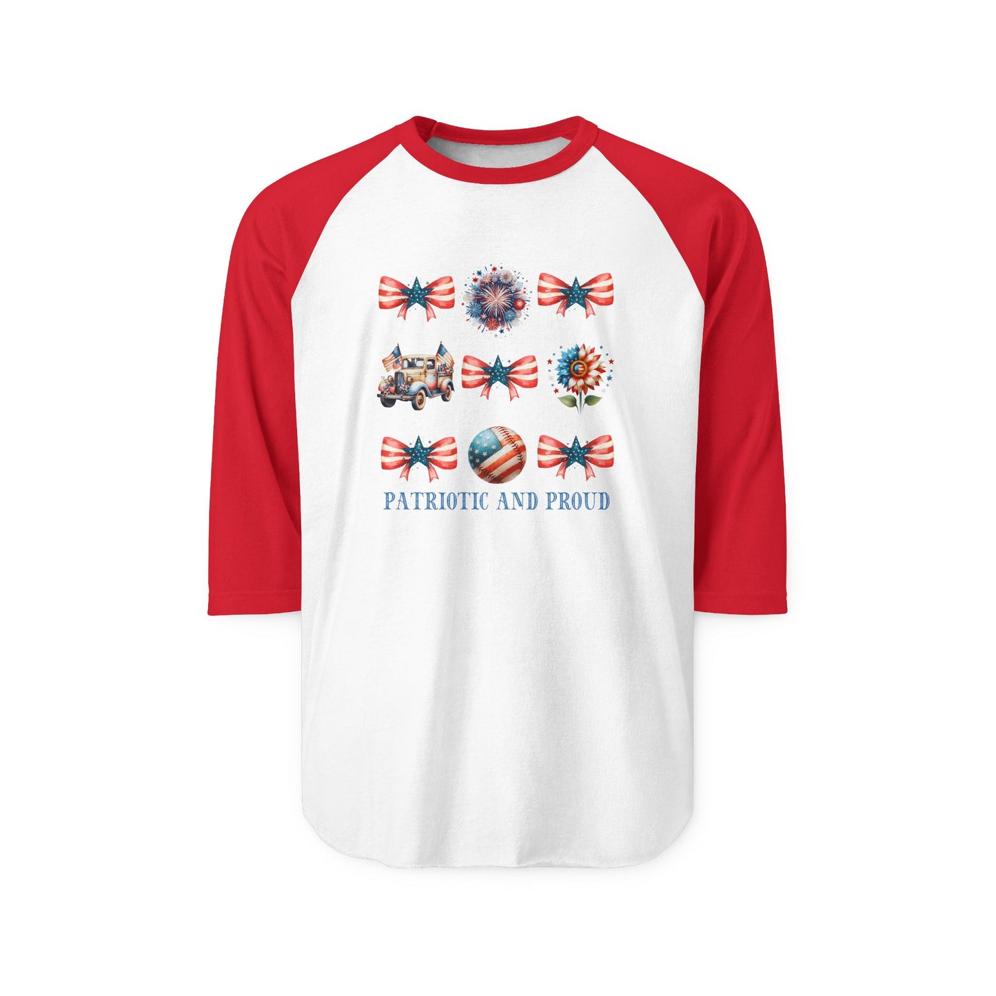 Patriotic And Proud Baseball Tee