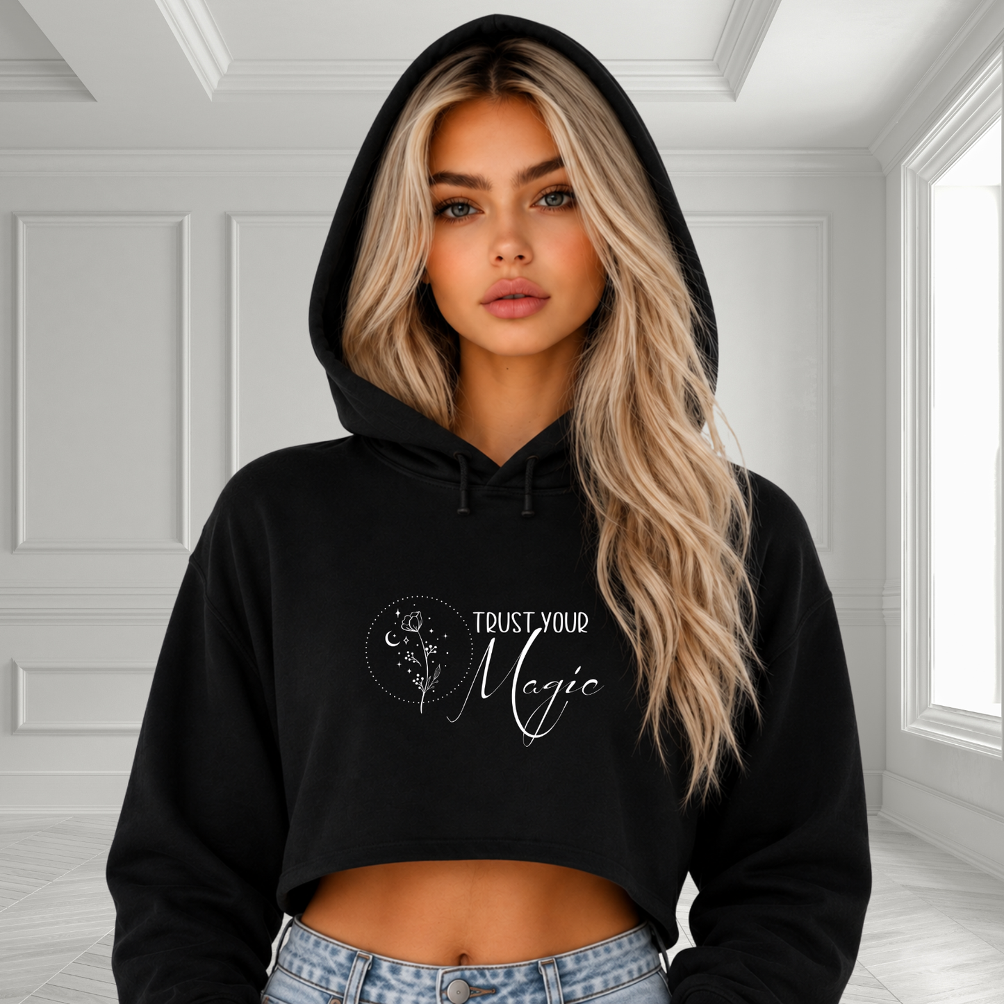 Trust Your Magic Crop Hoodie