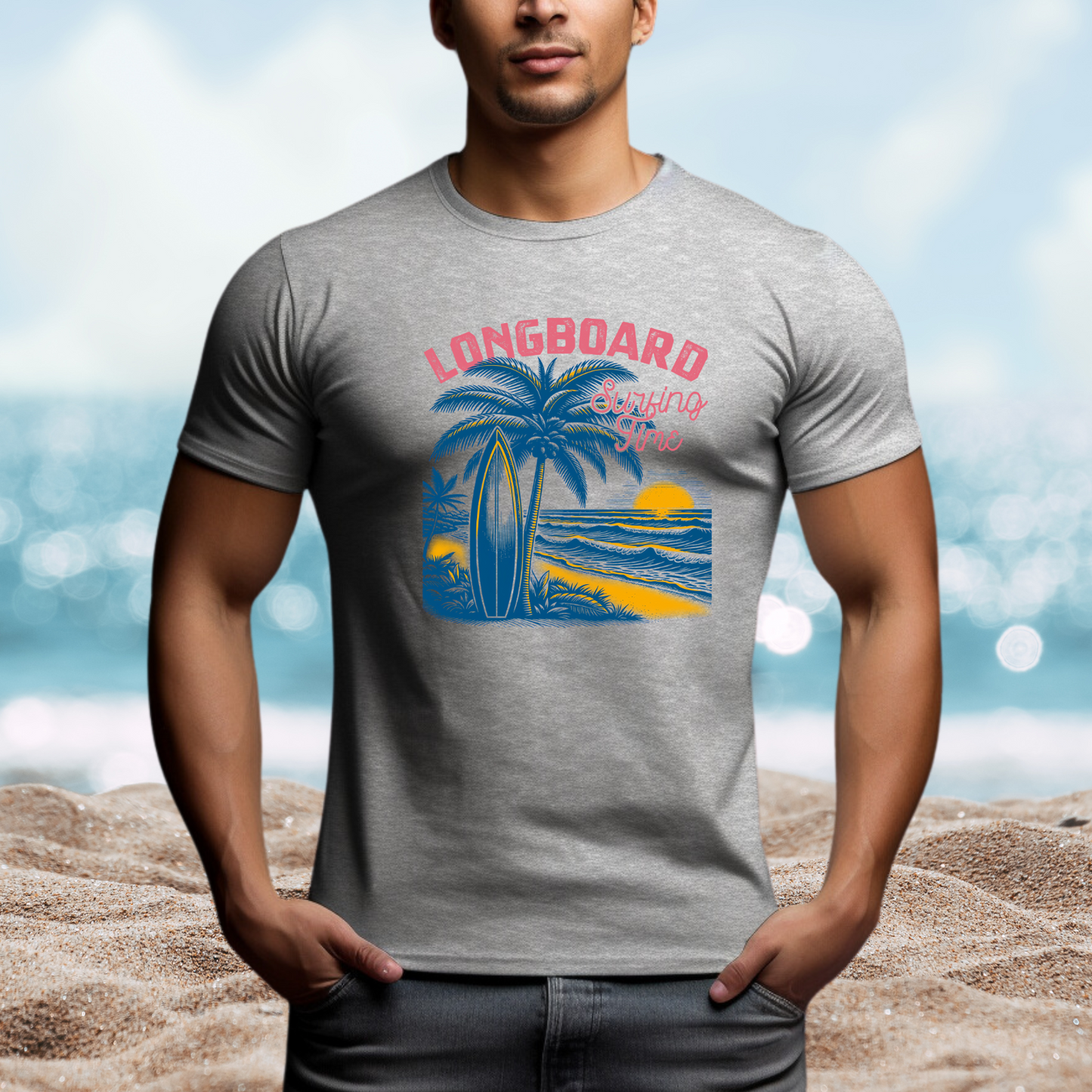 Longboard Surfing T-Shirt