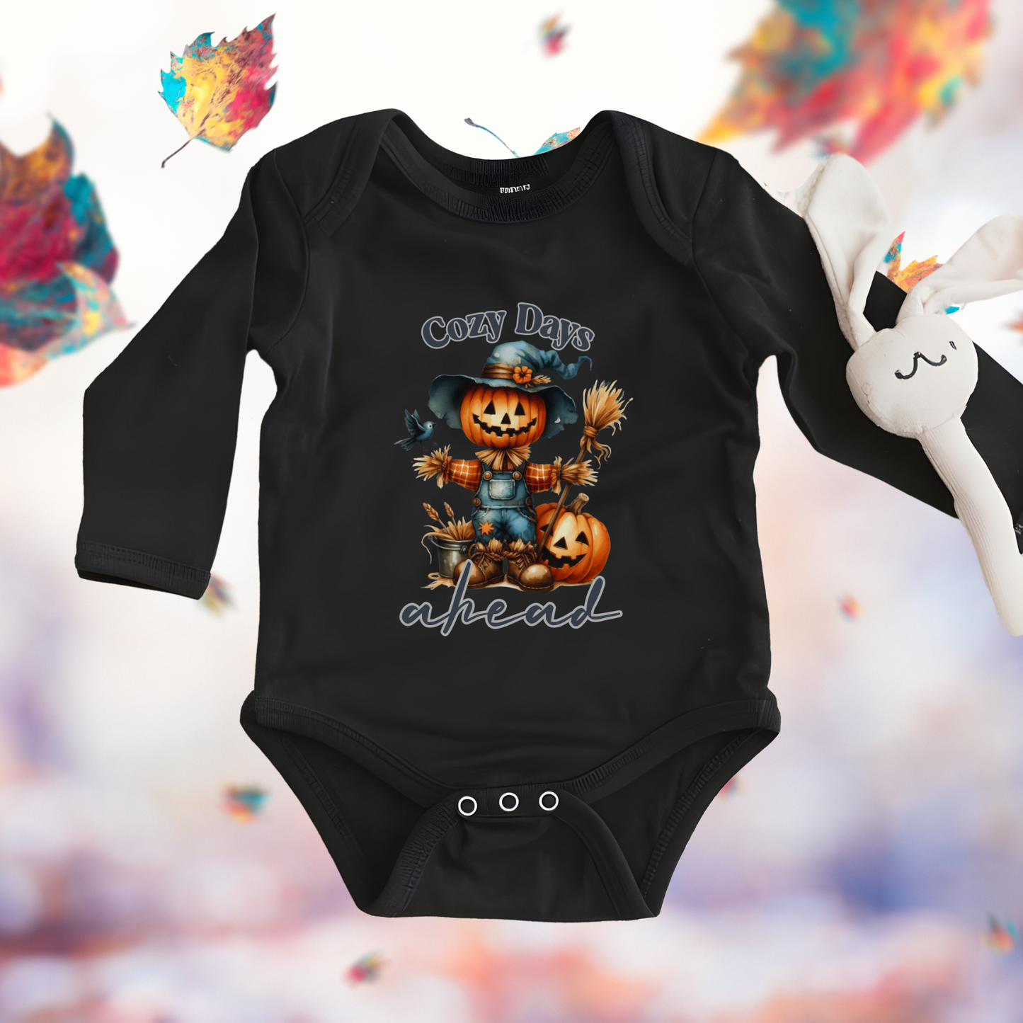 Cozy Days Ahead Infant Long Sleeve Onesie