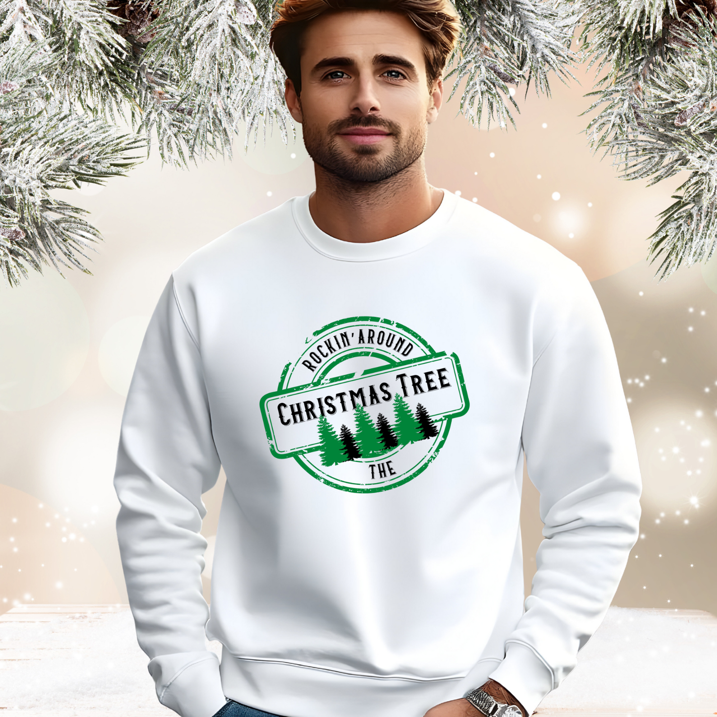 Rockin’ Around The Christmas Tree Crewneck Sweatshirt
