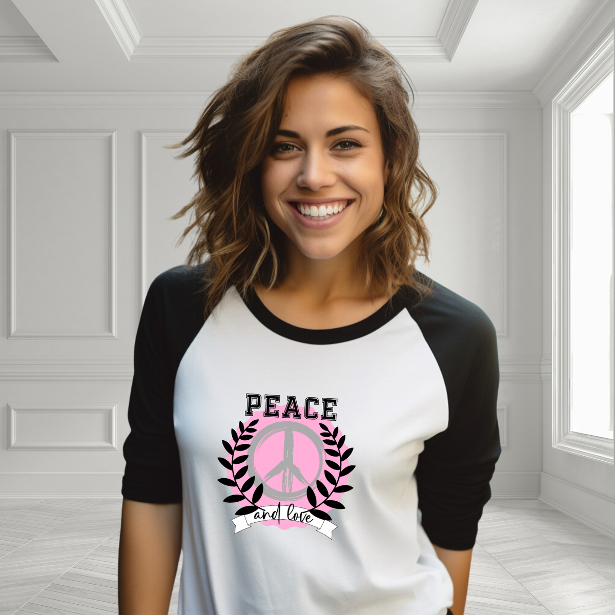 Peace And Love Baseball Tee