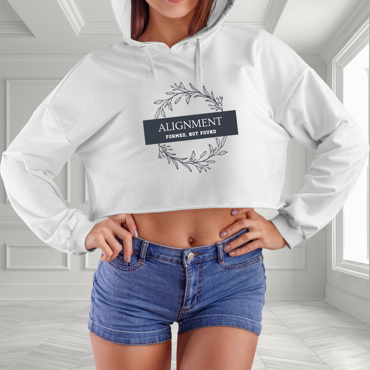 Alignment -Formed, Not Found Crop Hoodie