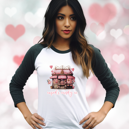 Cupid’s Candy Co. Baseball Tee
