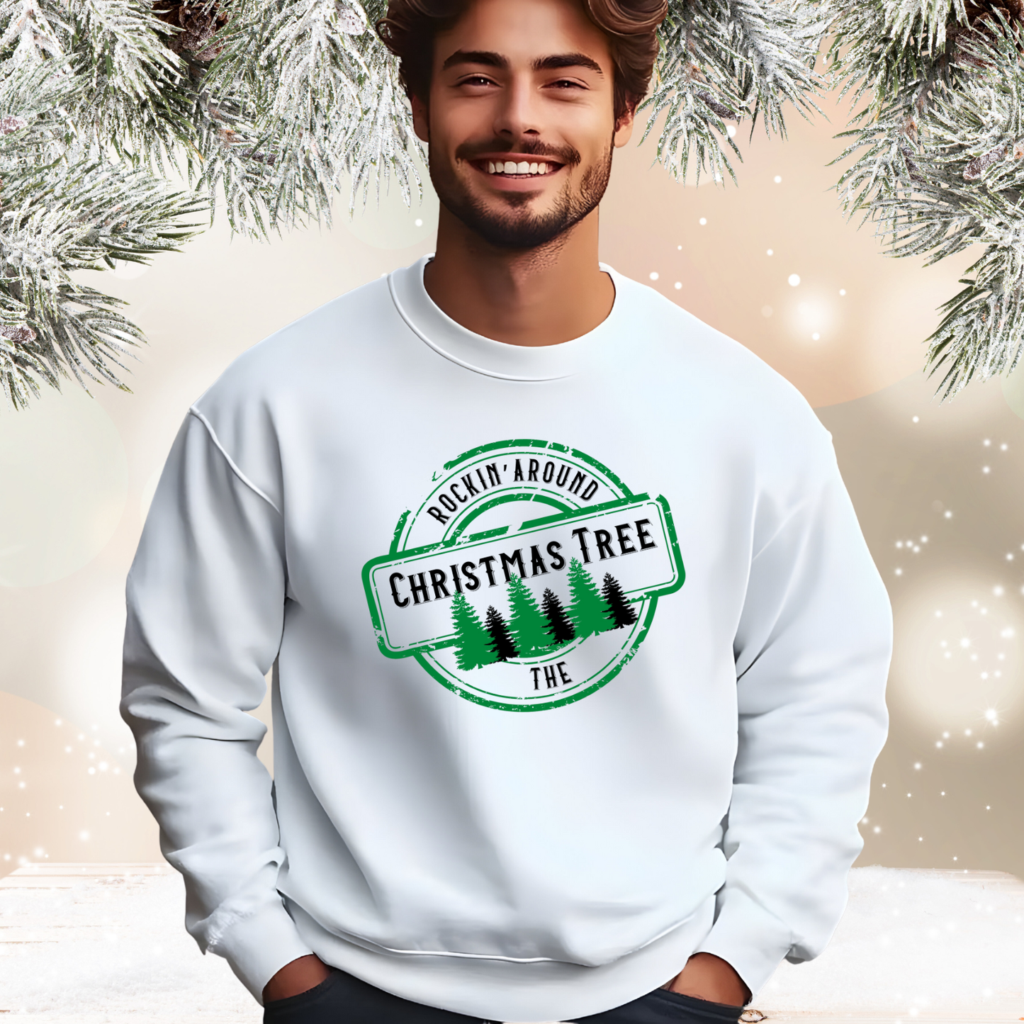 Rockin’ Around The Christmas Tree Crewneck Sweatshirt