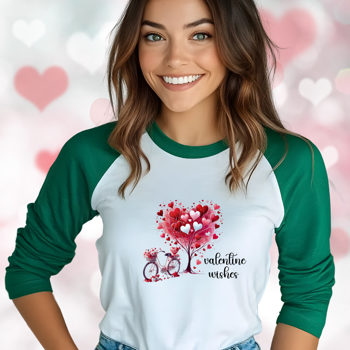 Valentine Wishes Baseball Tee