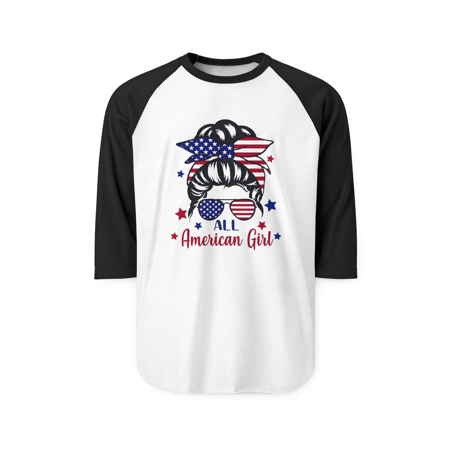All American Girl Baseball Tee