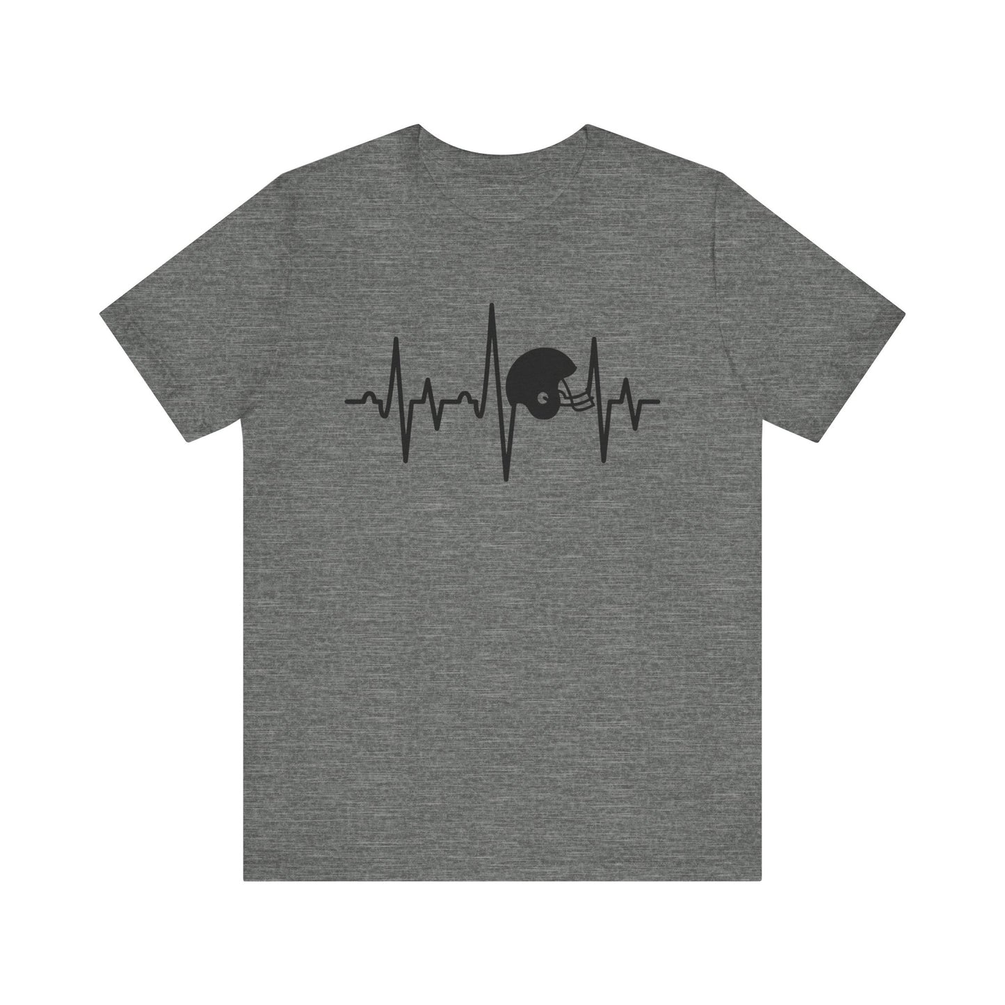 Football Helmet Heartbeat T-Shirt