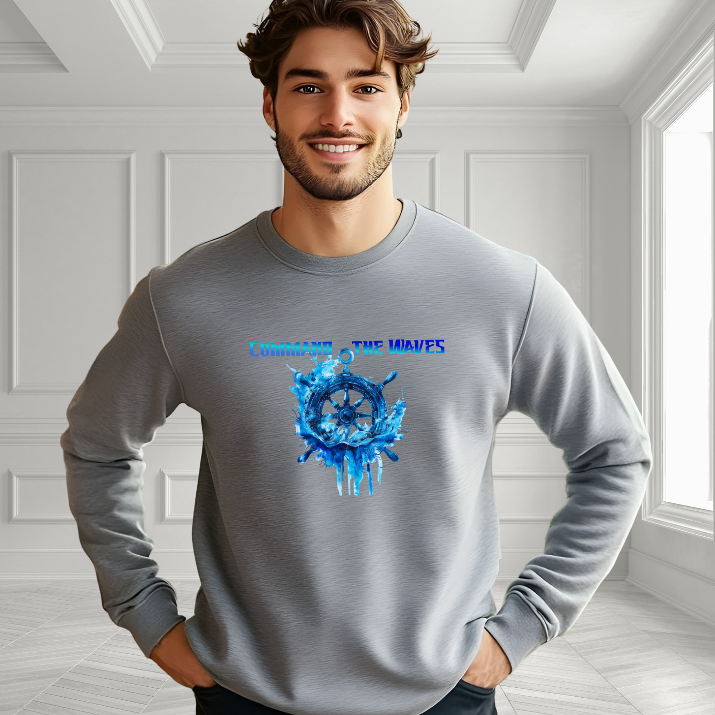 Command The Waves Crewneck Sweatshirt