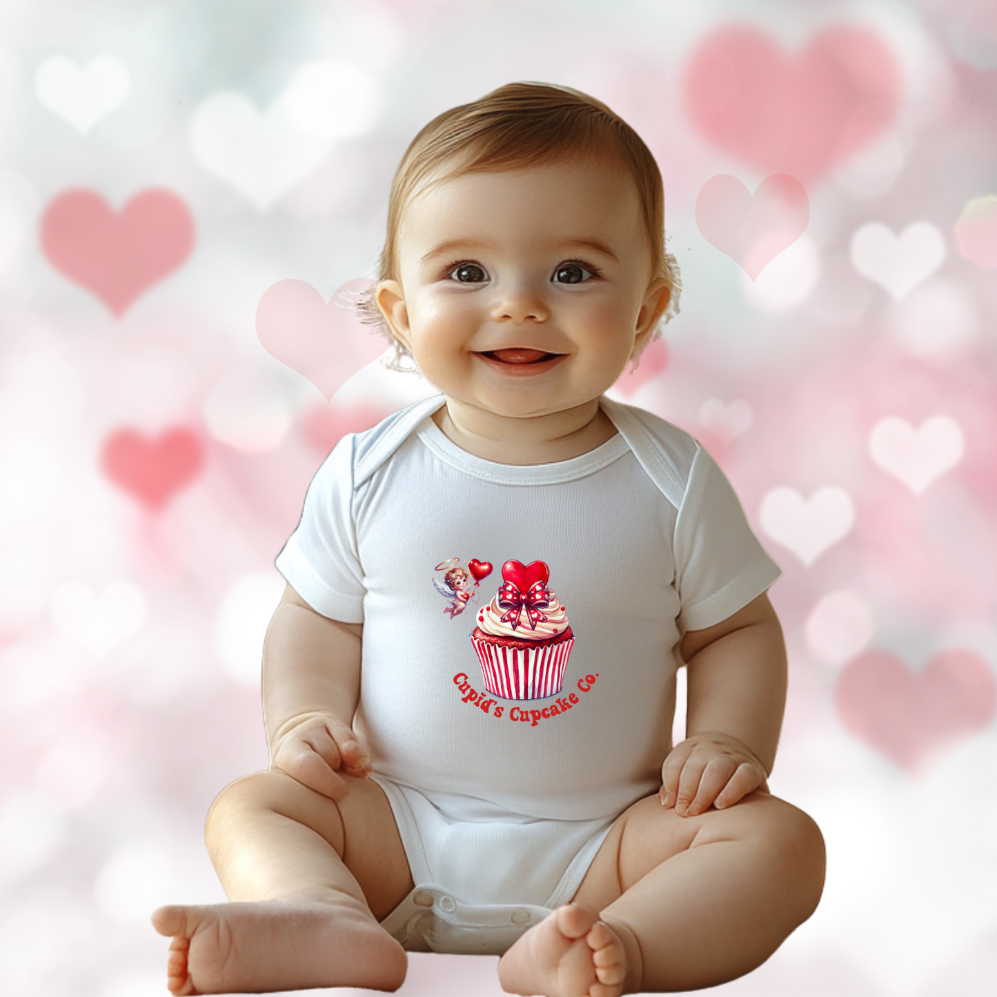 Cupid’s Cupcake Co. Infant Short Sleeve Onesie