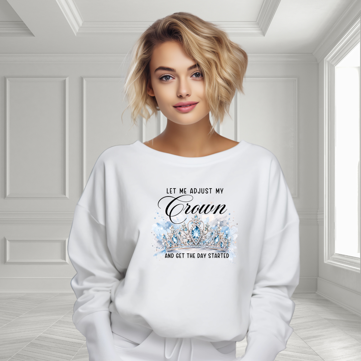 Let Me Adjust My Crown Crewneck Sweatshirt