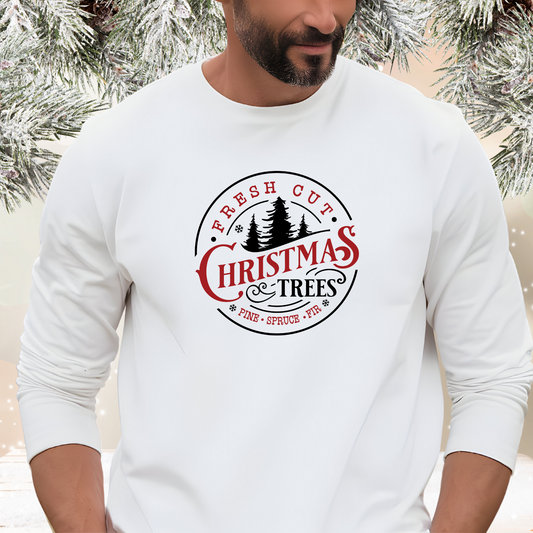 Fresh Cut Christmas Trees Long Sleeve Tee