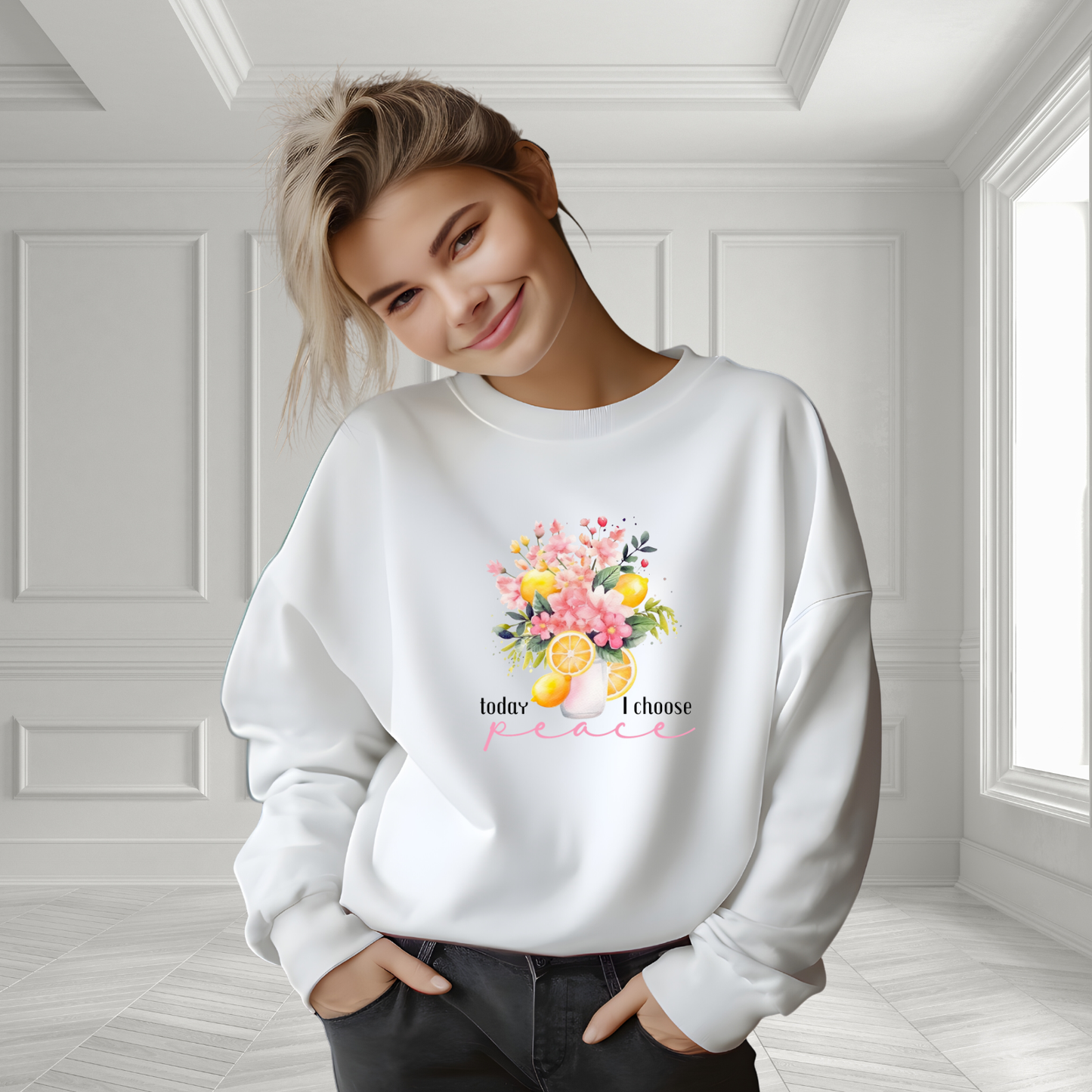 Today I Choose Peace Crewneck Sweatshirt