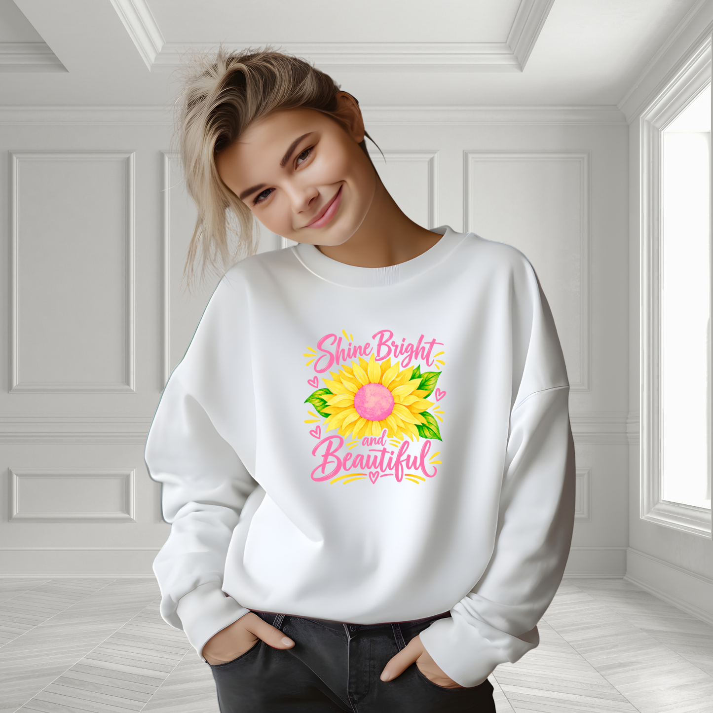 Shine Bright And Beautiful Crewneck Sweatshirt