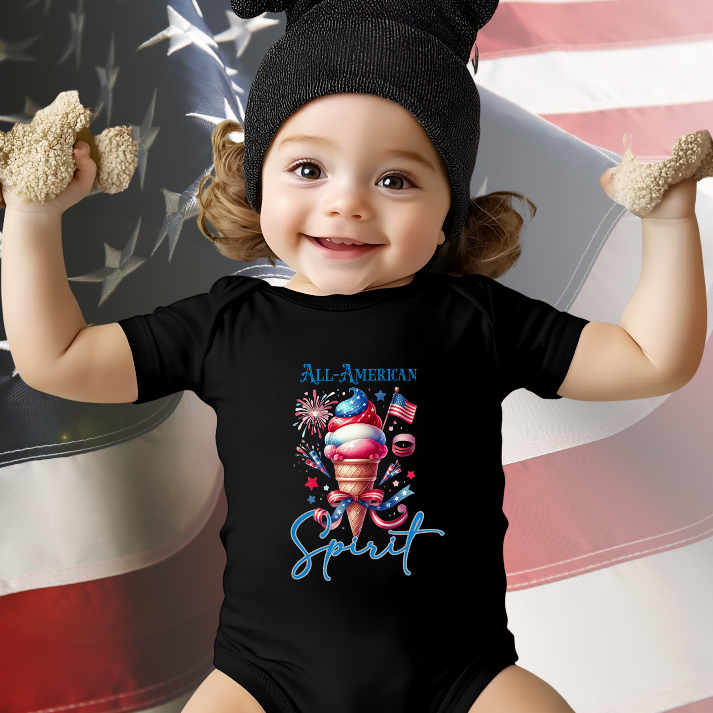 All-American Spirit Infant Short Sleeve Onesie