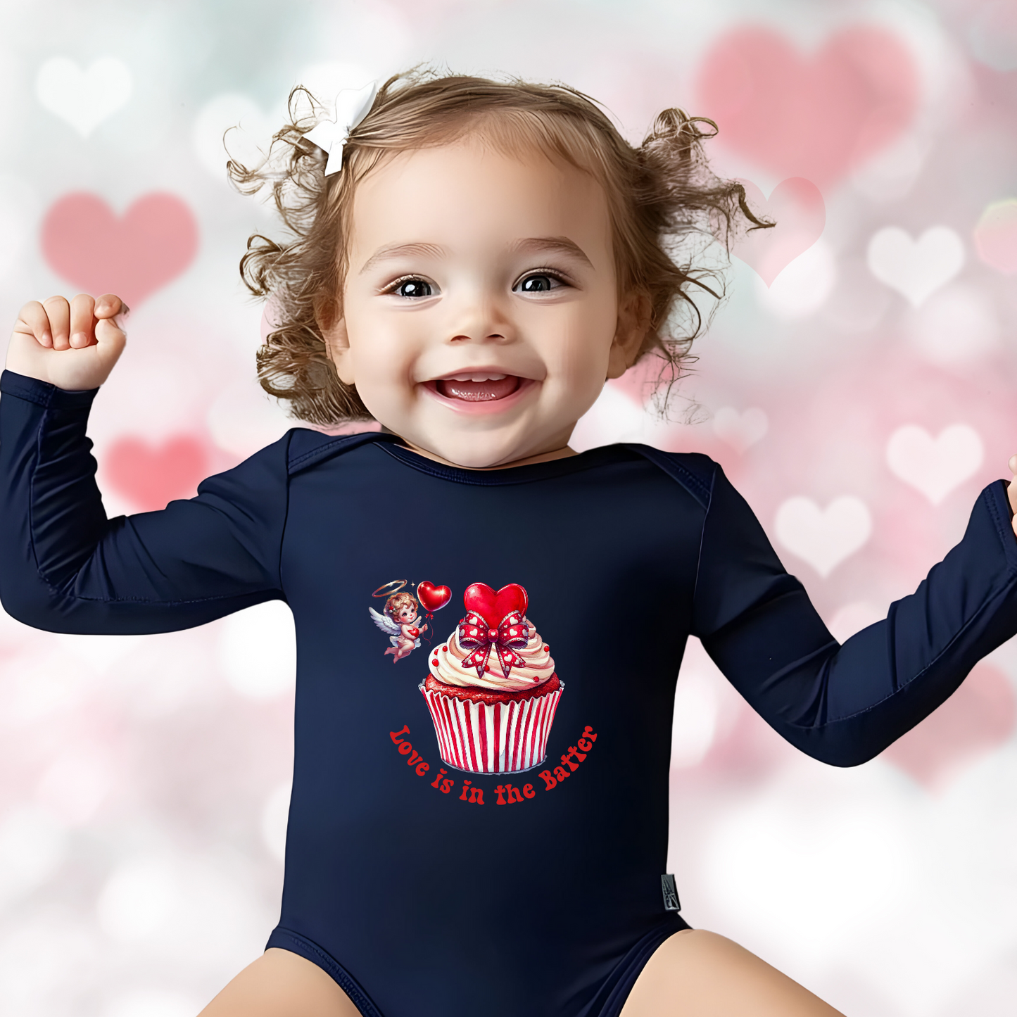 Love Is In The Batter Infant Long Sleeve Onesie
