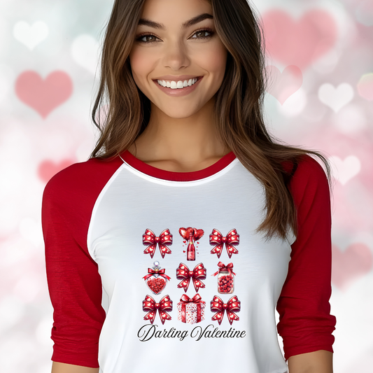 Darling Valentine Baseball Tee