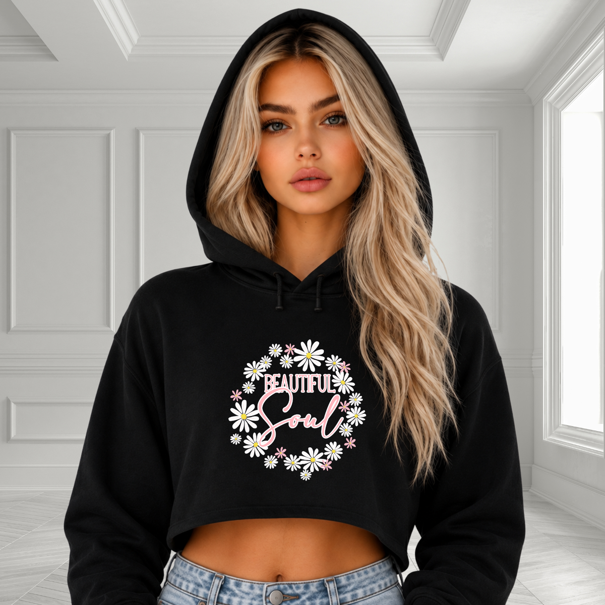 Beautiful Soul Crop Hoodie